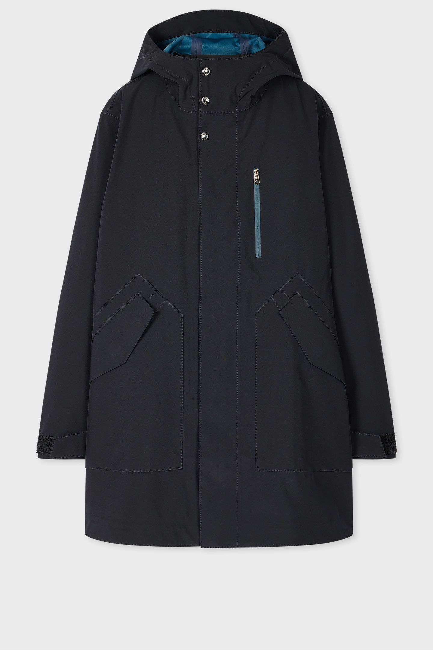 MENS TAPE SEAM HOODED JKT VERY DARK NAVY 6