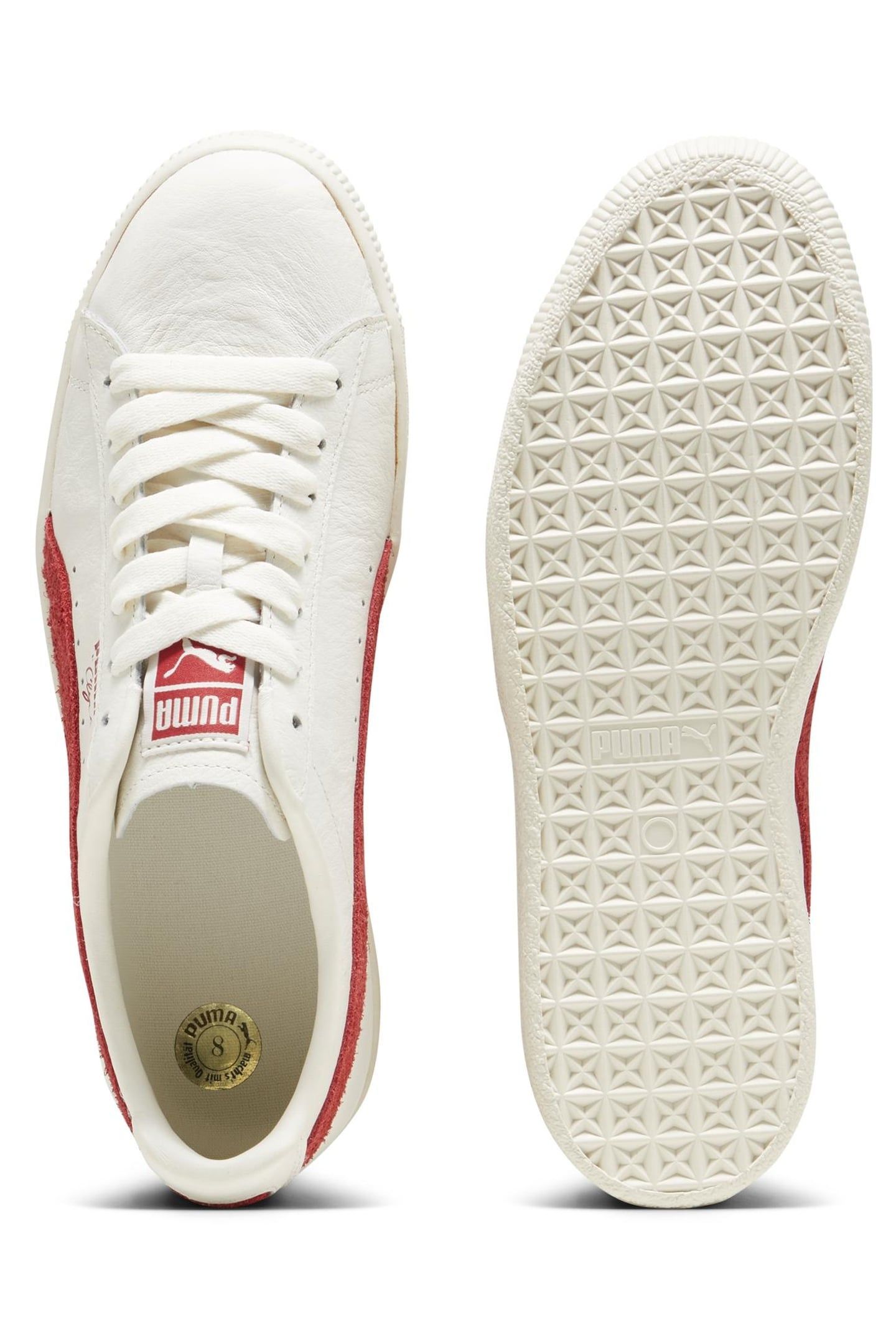 UNISEX CLYDE NEVERWORN III WARM WHITE-CLUB RED 4