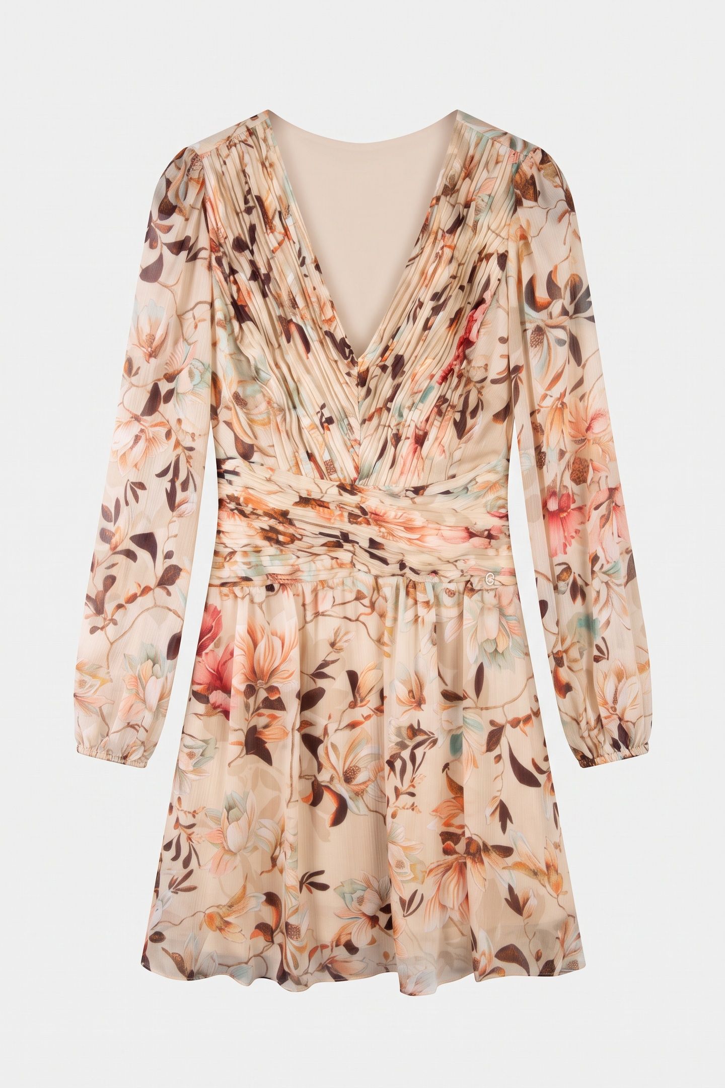LS ROMINA PLEAT FLAR NATURAL MAGNOLIA PRI 3