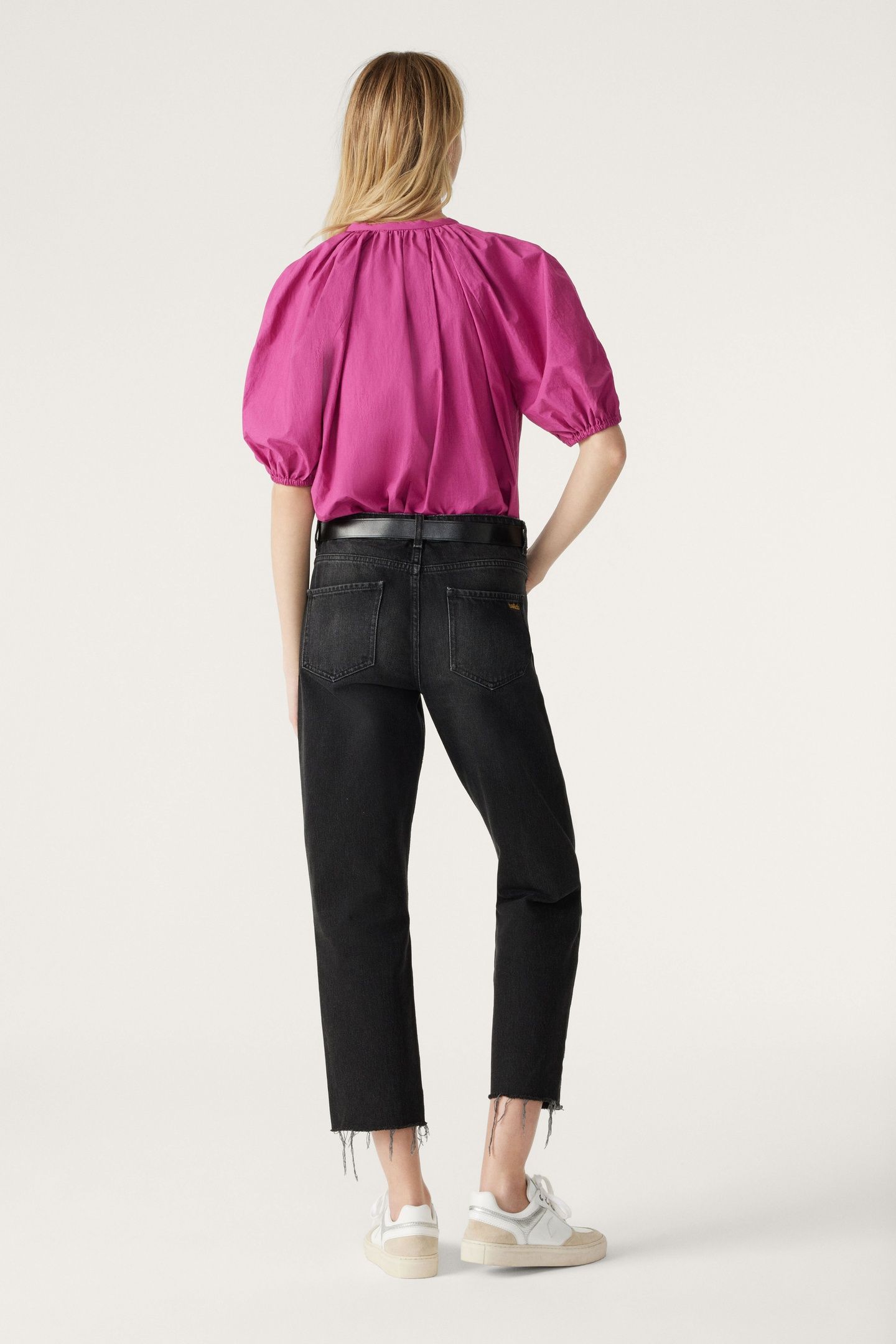 SHORT SLEEVES TOP FUSHIA 2