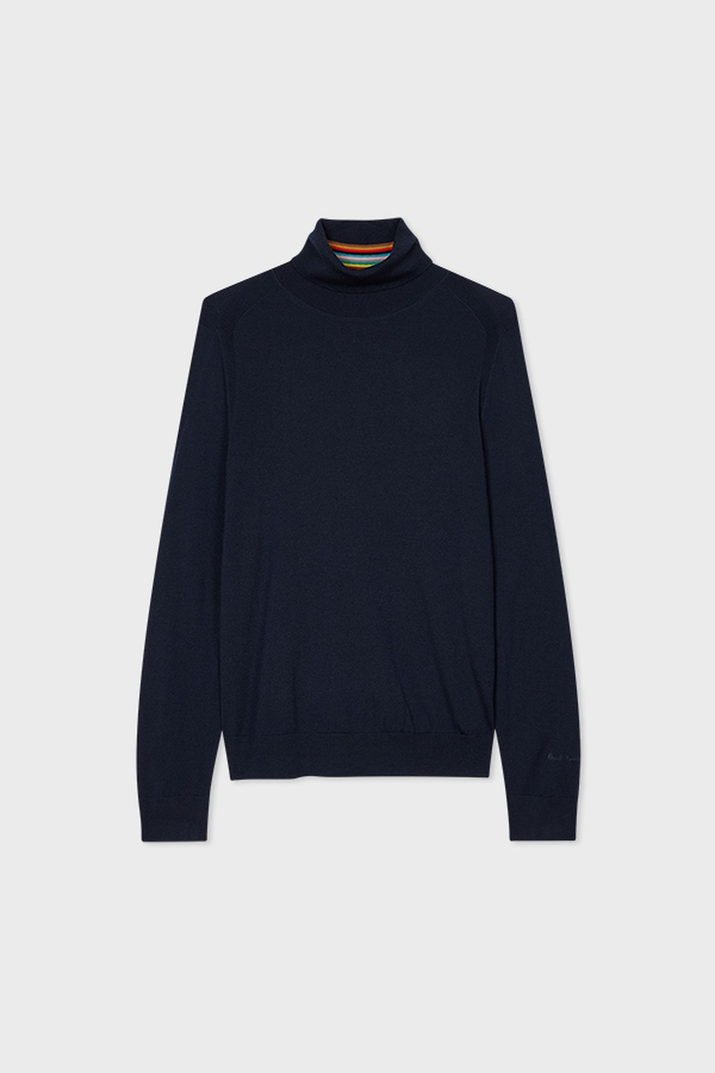 MENS SWEATER ROLL NECK VERY DARK NAVY 2