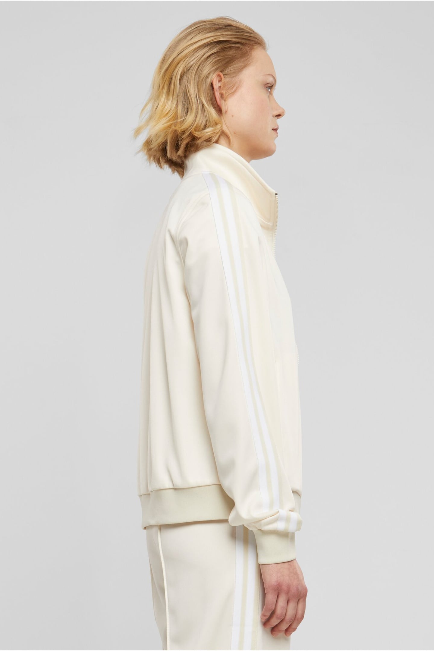 LADIES RETRO TRACK JACKET WHITESAND 4