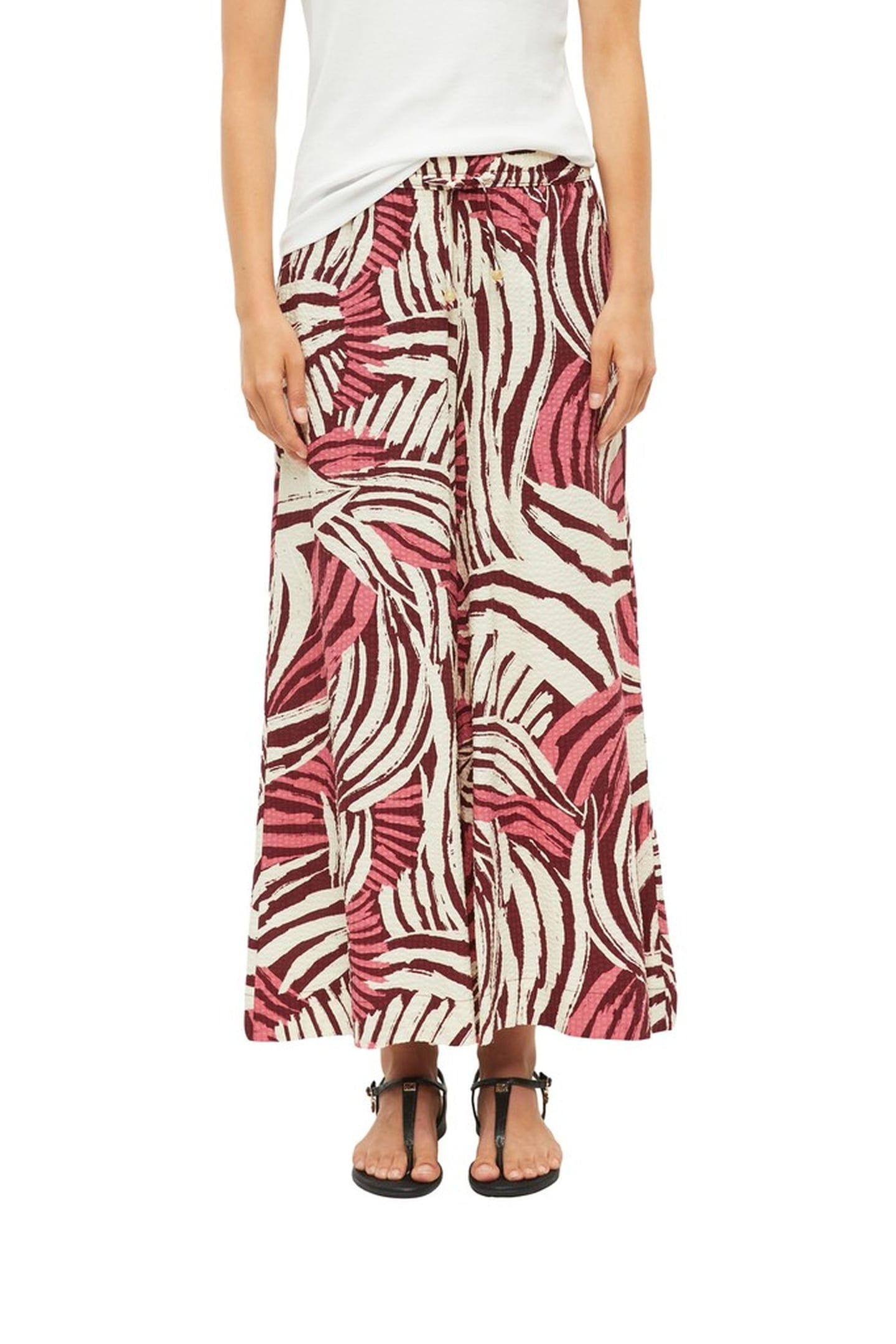 S.OLIVER HOSEN PINK BURGUNDY 1