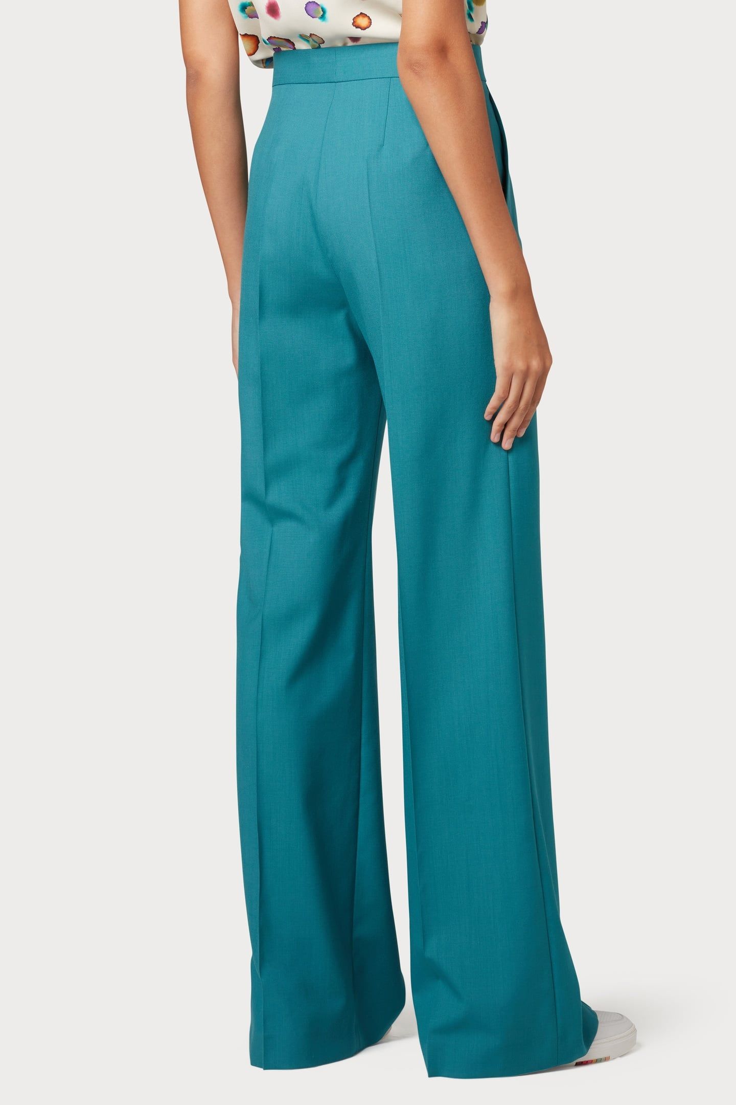 WOMENS TROUSERS PETROL GREEN 2