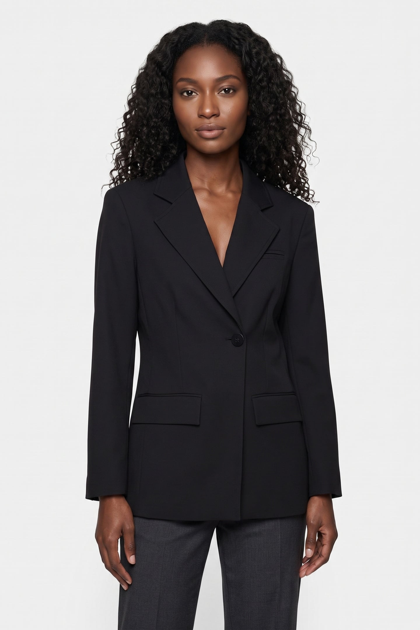 PA JILL SOLID BLAZER BLACK 1