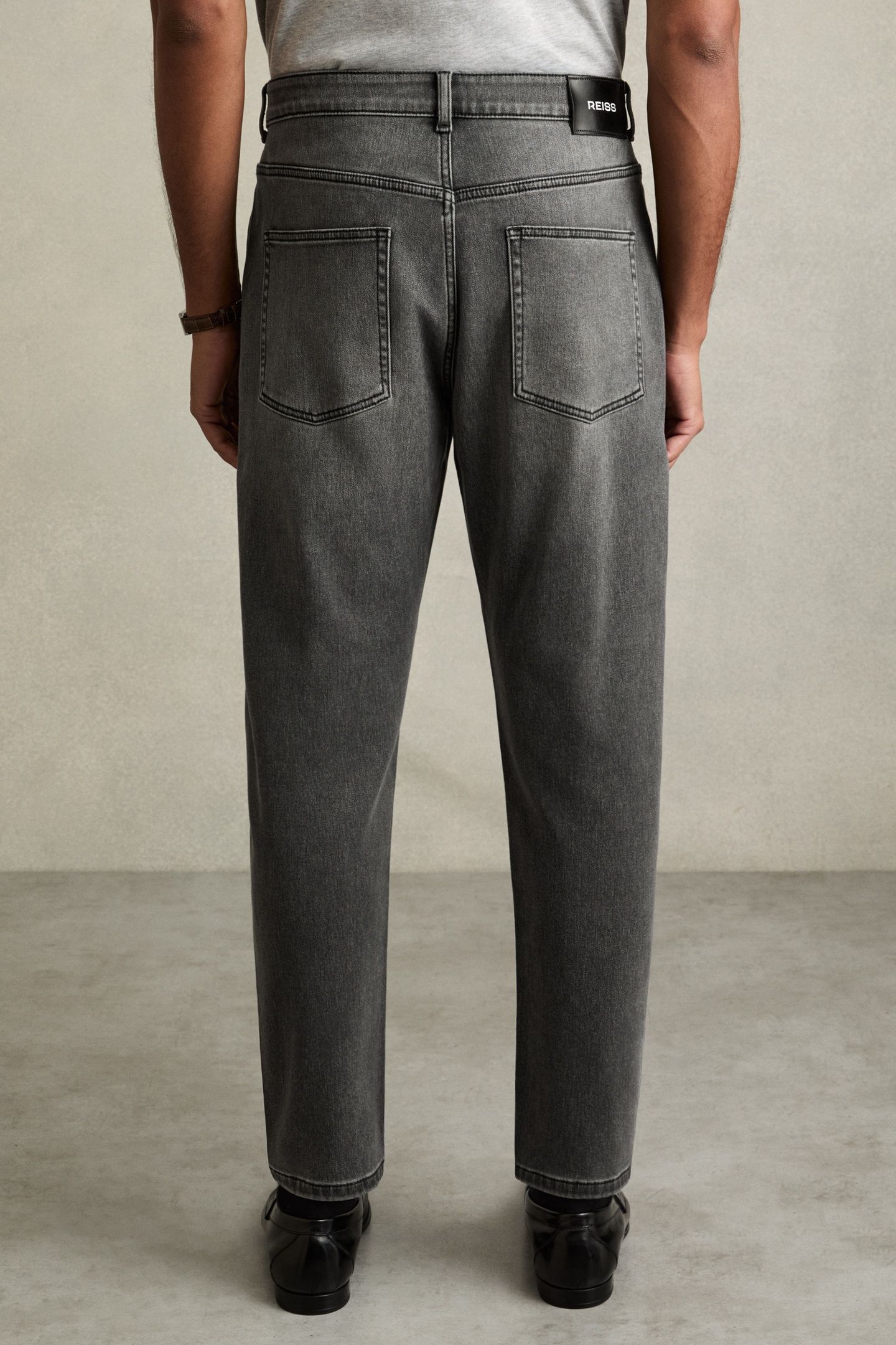 CROPPED RELAXED FIT JEAN WASHED BLACK 3