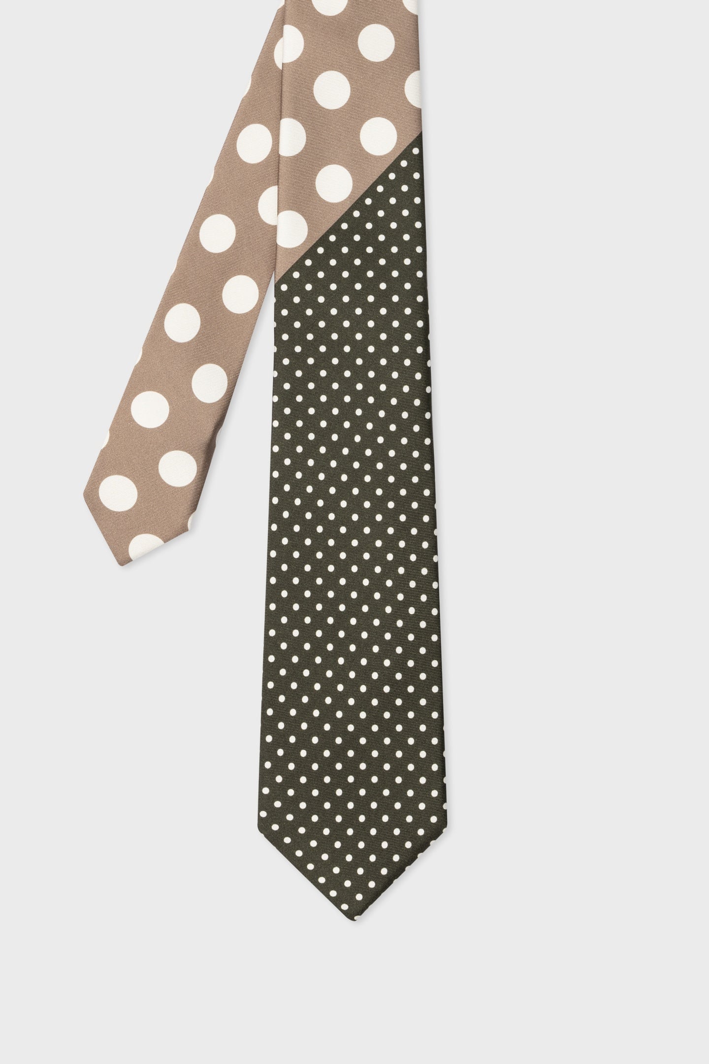 MEN TIE POLKA MILITARY GREEN 3