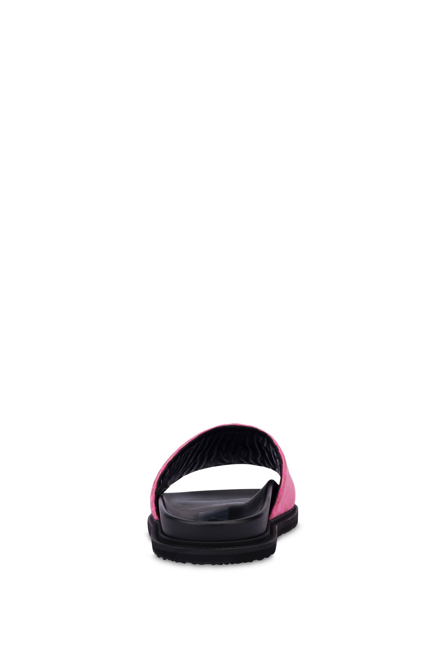 ALLOVER LOGO NYLON SLIDE SANDALS PINK 3
