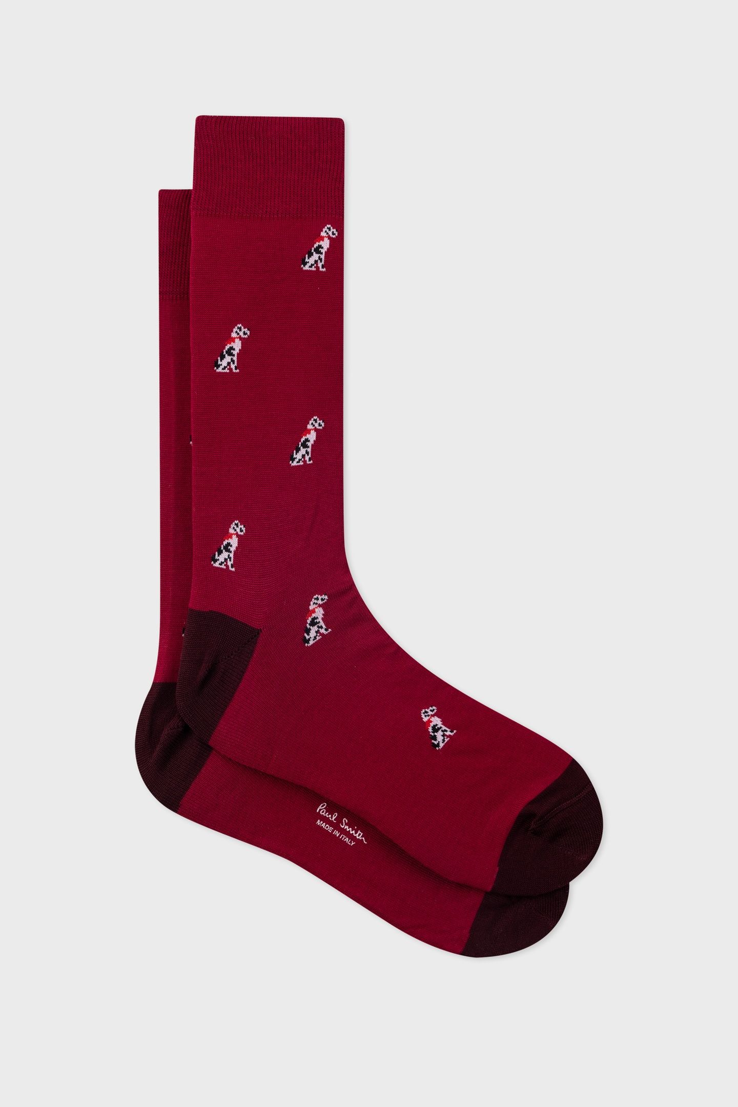 MEN SOCK DOG RED 2