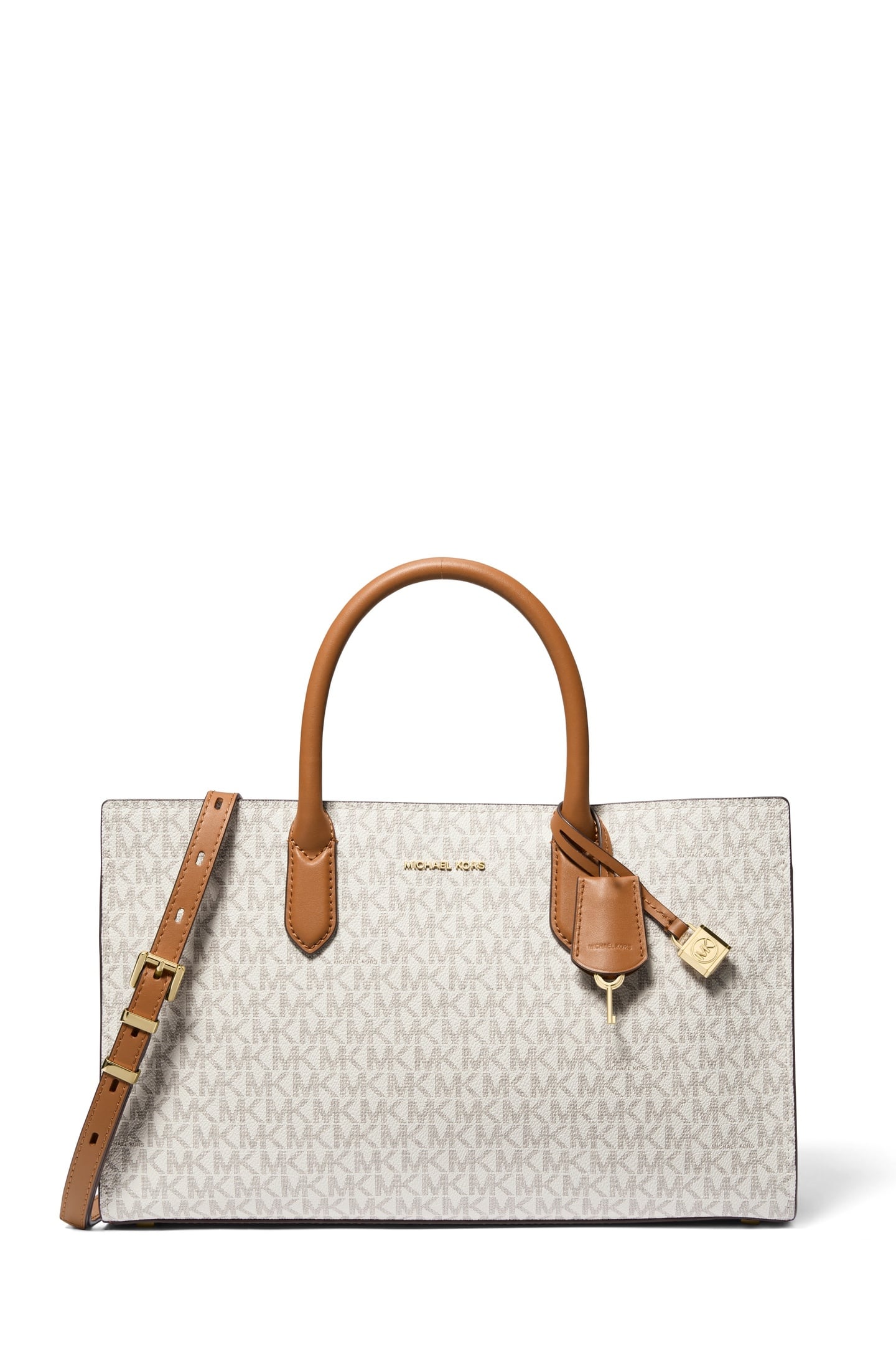 MEDIUM SATCHEL VANILLA/ACORN 1