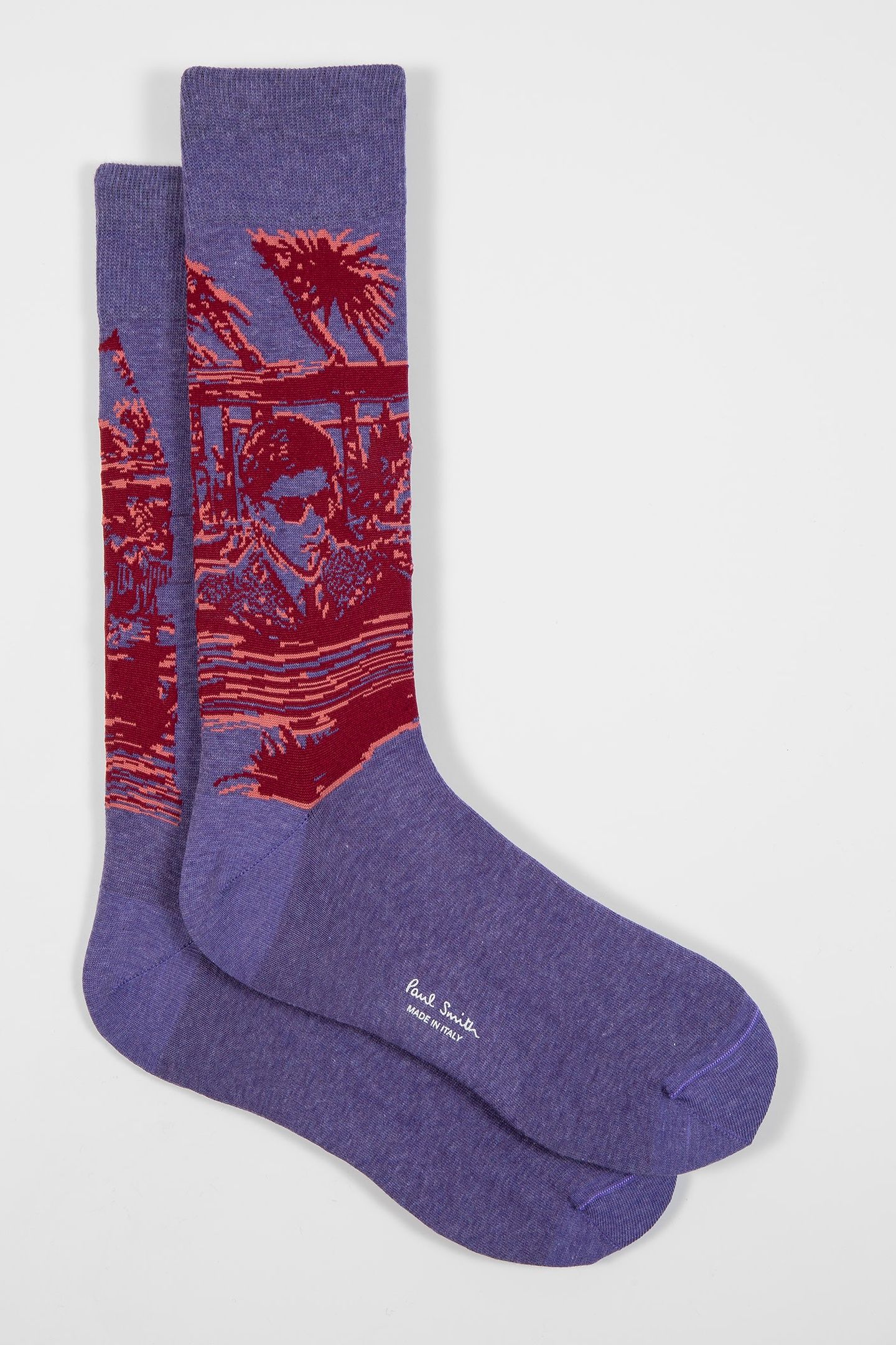 MEN SOCK GETAWAY MAUVE 1