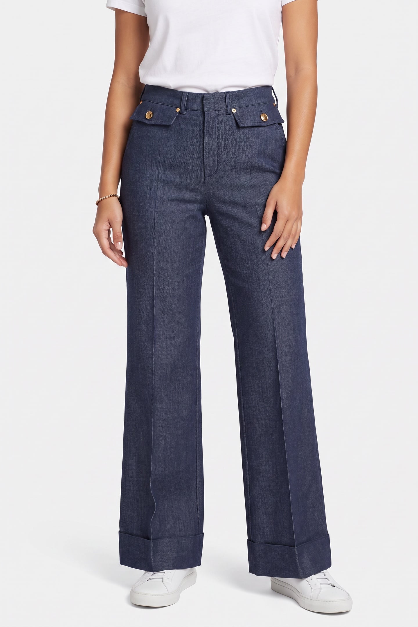 FLAP POCKET FLARE 70 DARK WASH 1