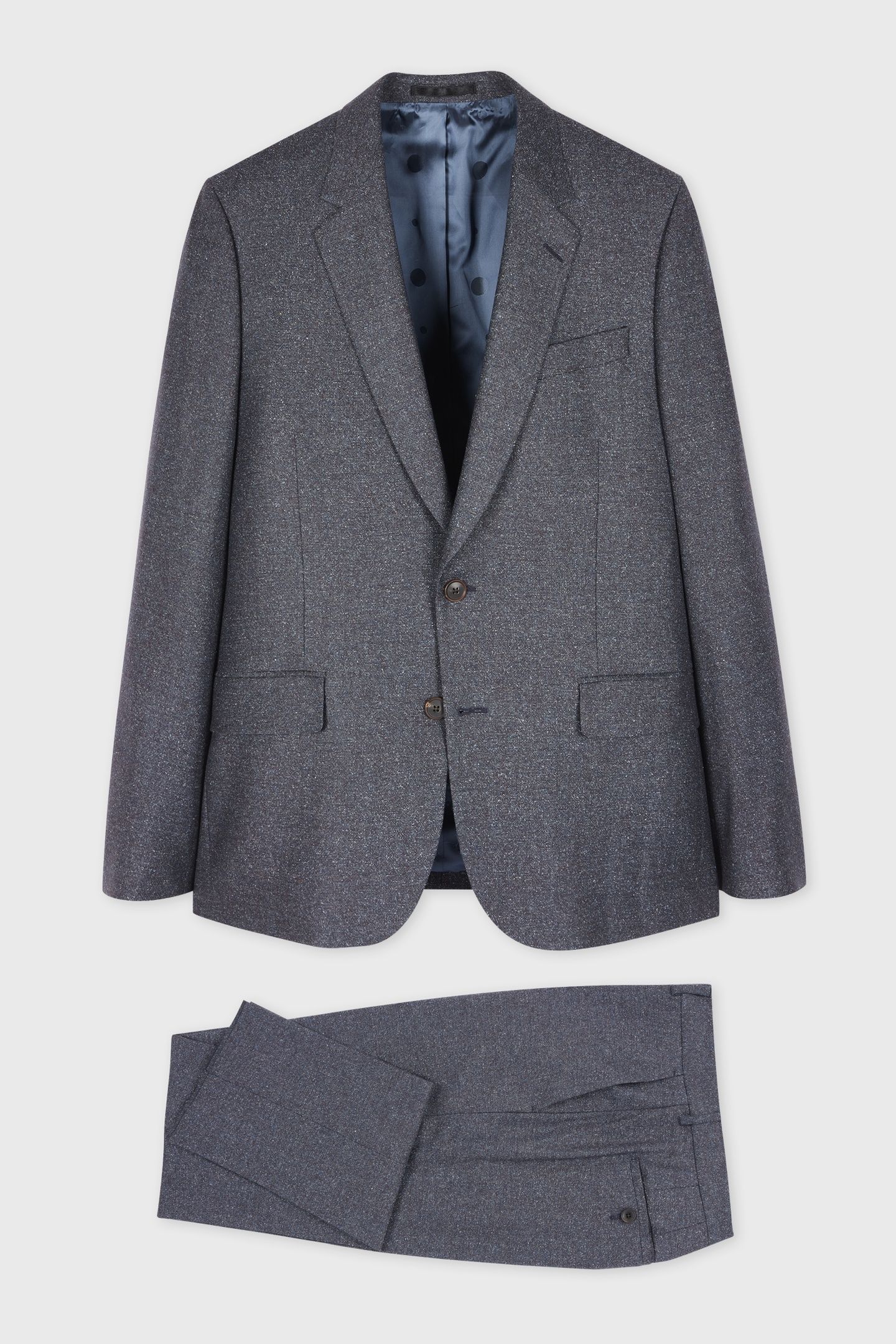 MENS TAILORED FIT 2 BUTTON SUIT SMOKE 1