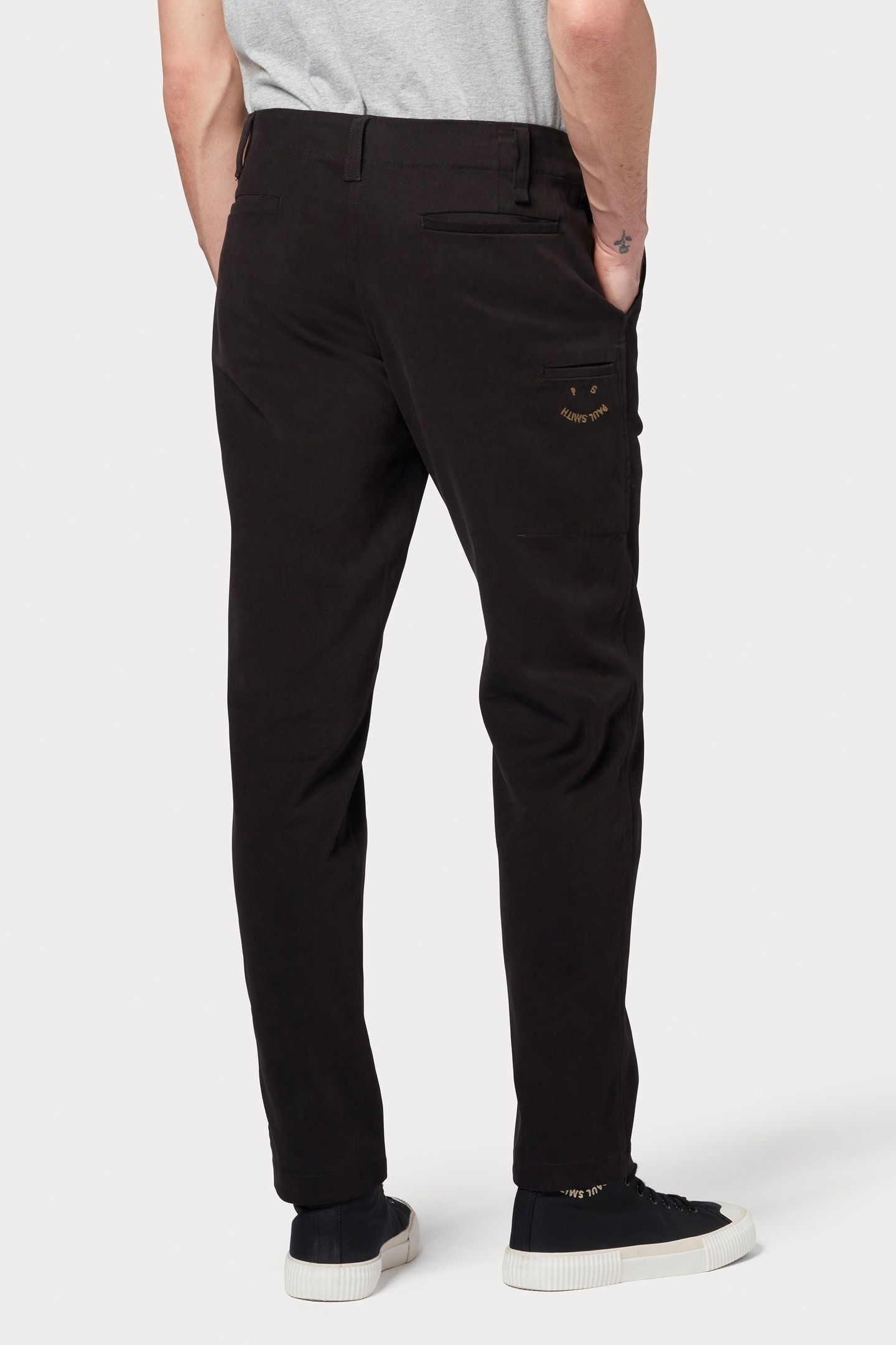 MENS TAERED FIT TROUSER BLACK 5