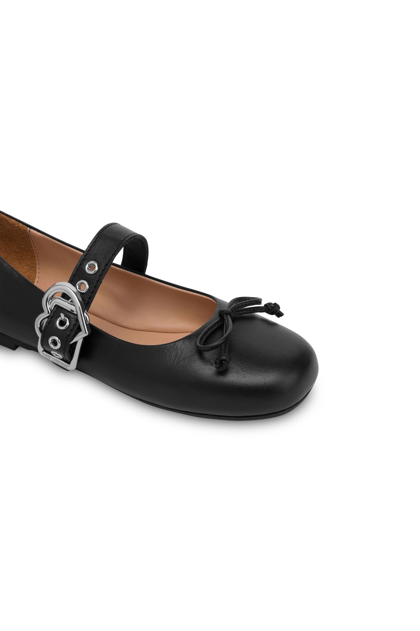 NAPPA LEATHER BALLET FLATS BLACK 3