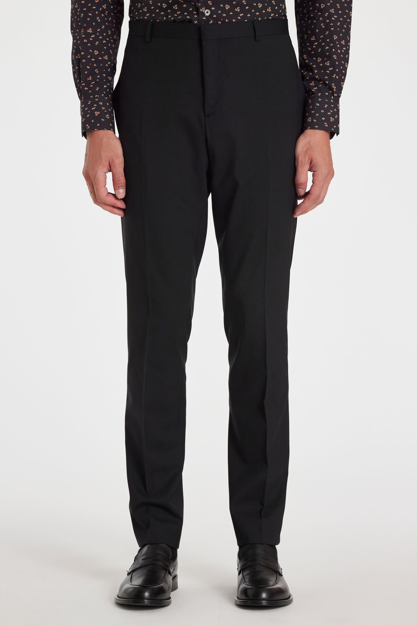 MENS SLIM FIT 2 BUTTON SUIT BLACK 5