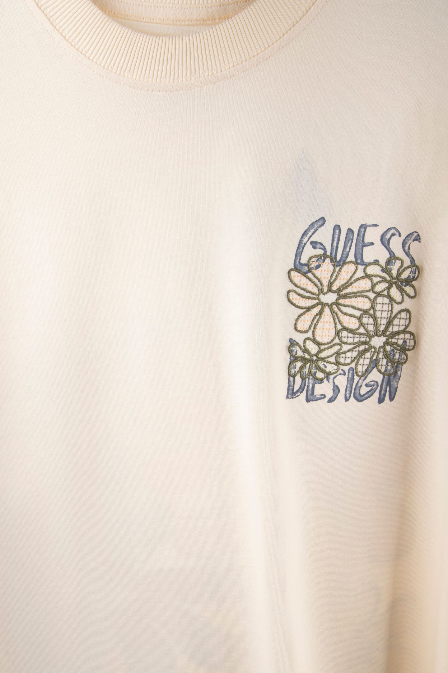 SS CN FLOWER TEE PEARL WHITE 4