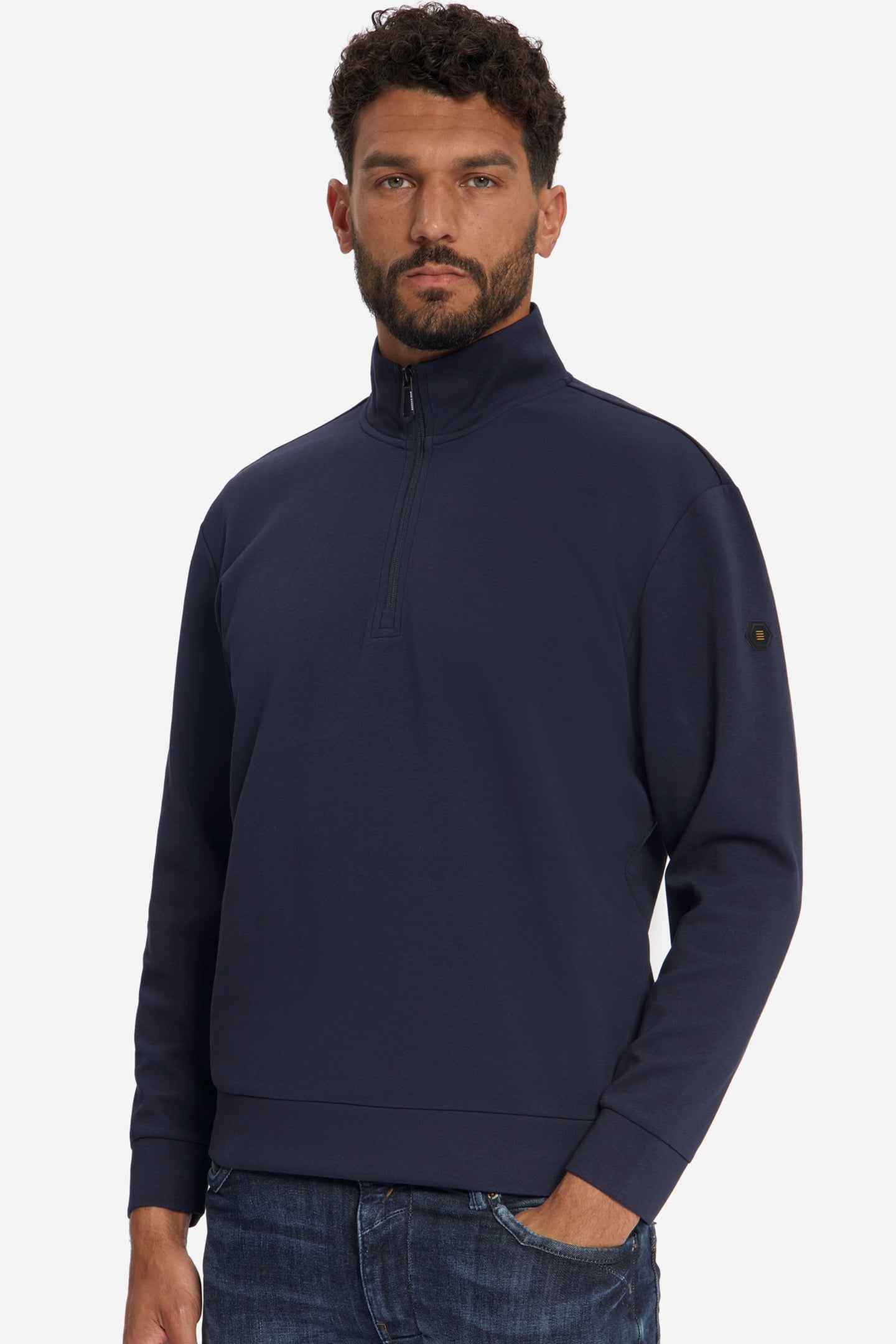SWEATER HALF ZIP DARK NIGHT 2