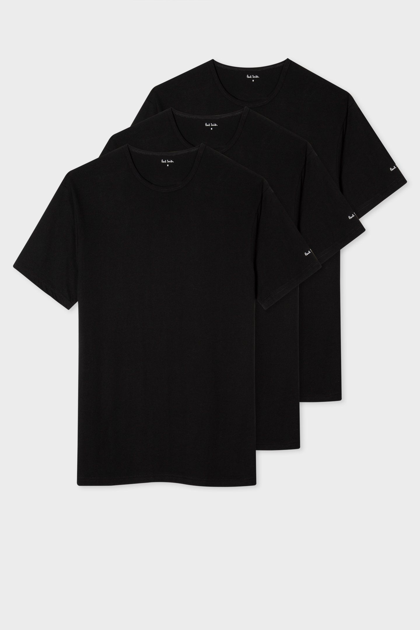 MEN T SHIRT 3 PACK BLACK 4