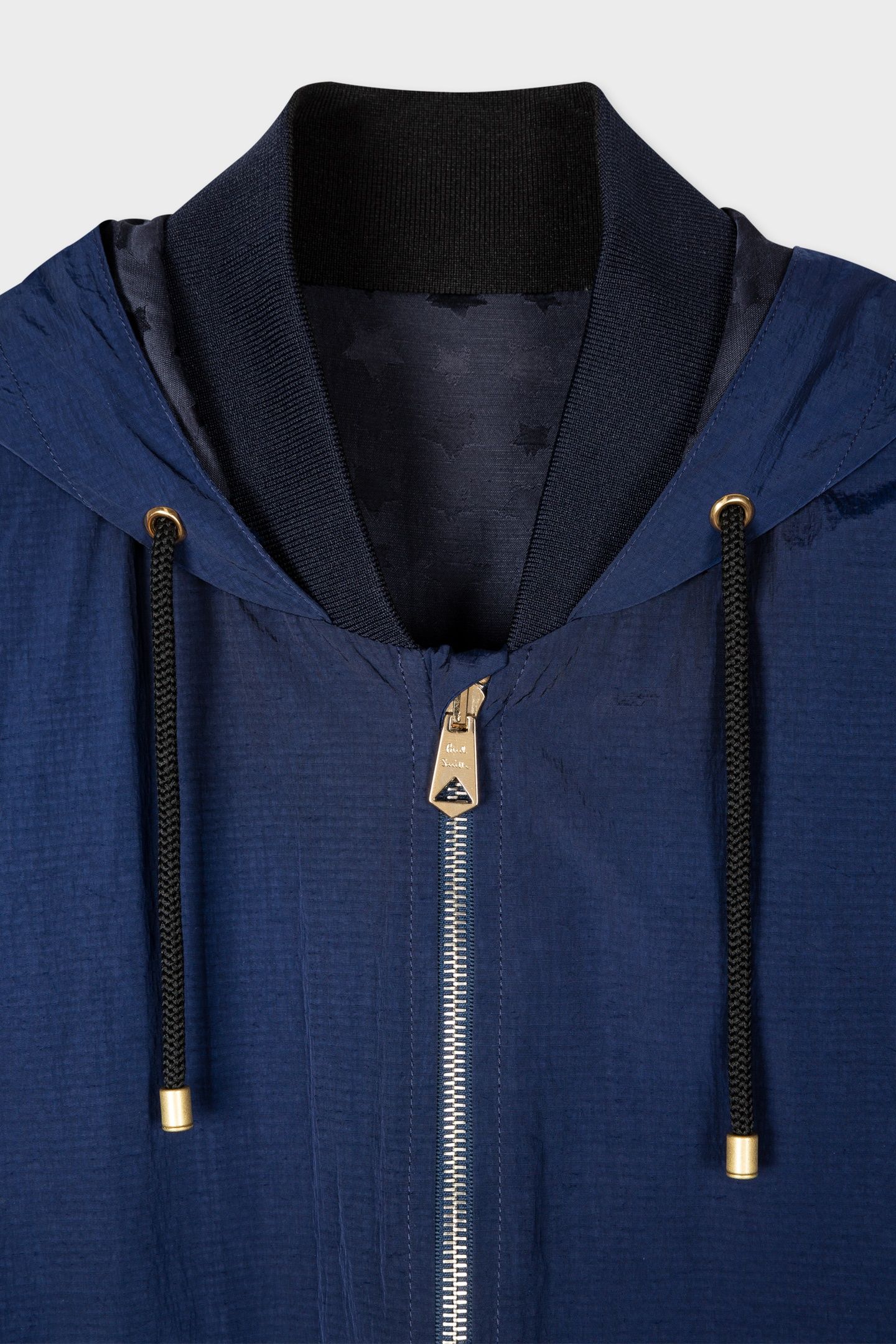 GENTS HOODED BOMBER JACKET NAVY 7
