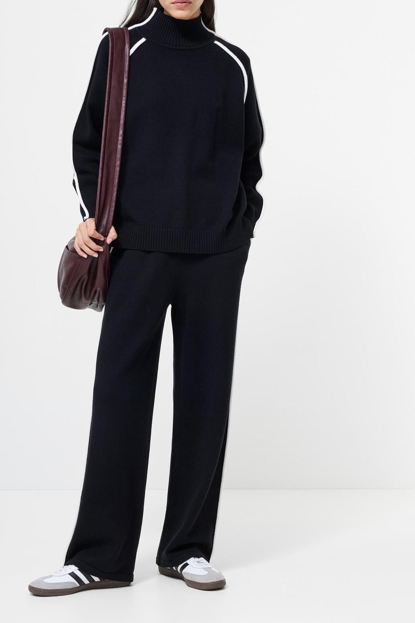 JORDAN HIGH NK LS JUMPER BLACK/PORCELAIN CRM 2