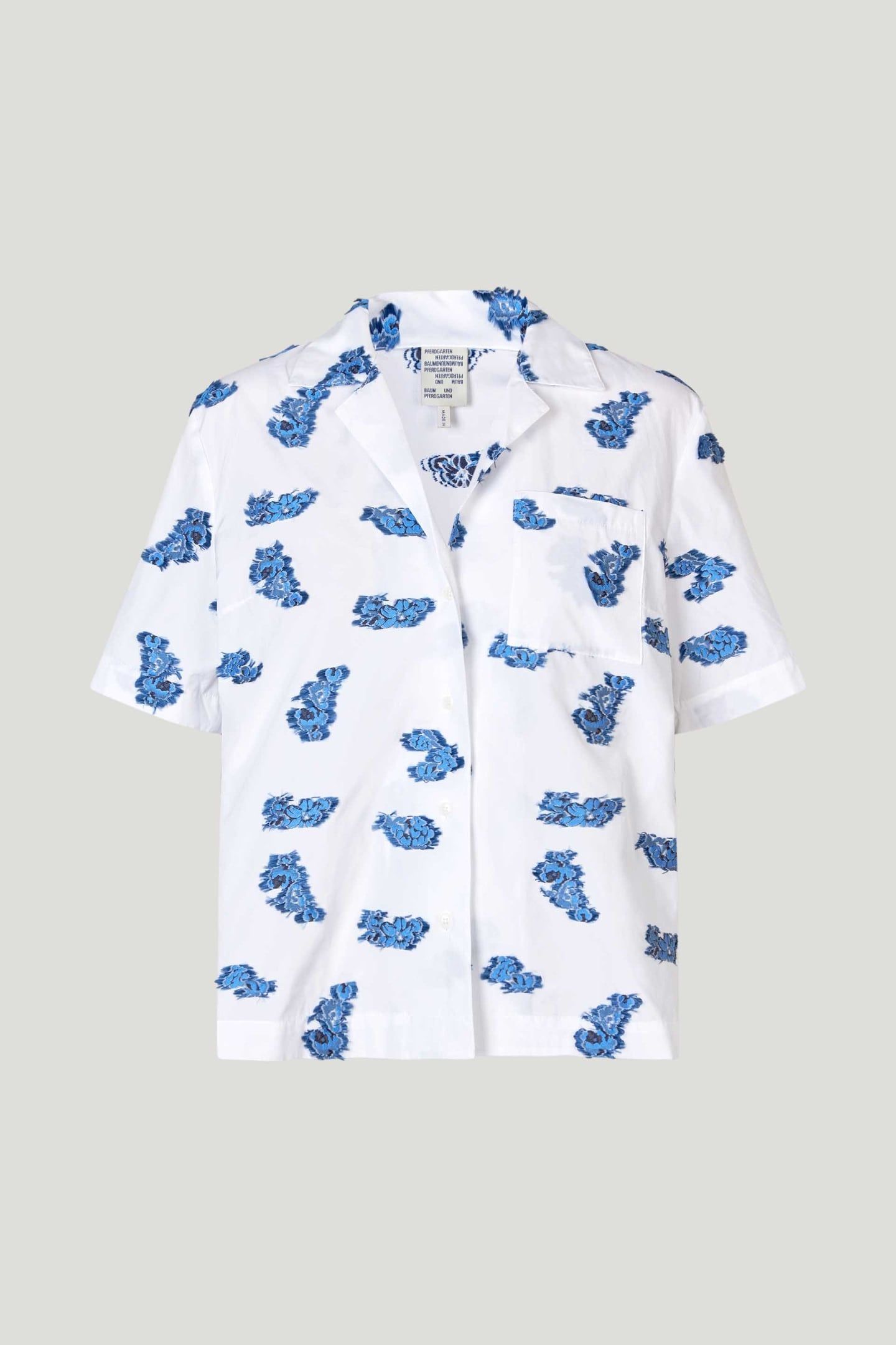 MALISSA SHIRT BLUE BOUQUET JACQUARD 3