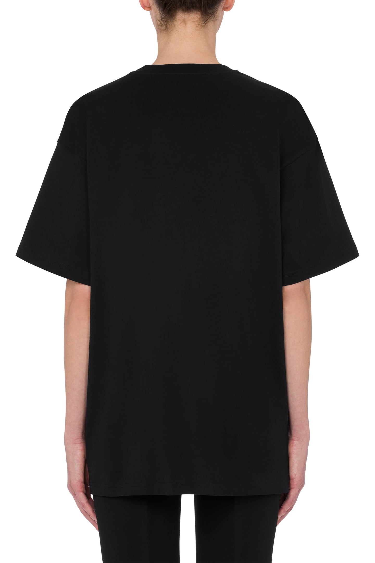 TEDDY EMBROIDERY ORGANIC JERSEY T-SHIRT BLACK 2