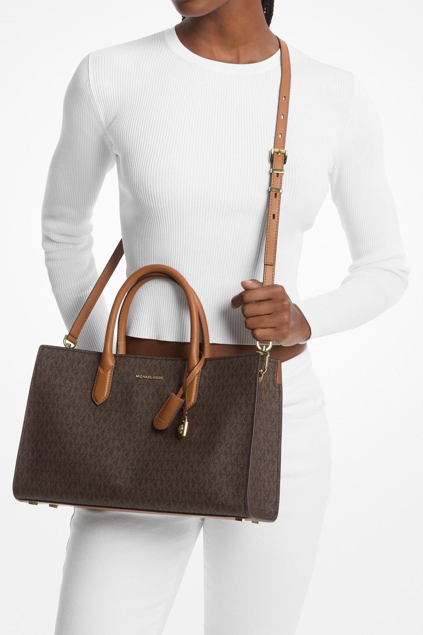 MEDIUM SATCHEL BROWN/ACORN 2