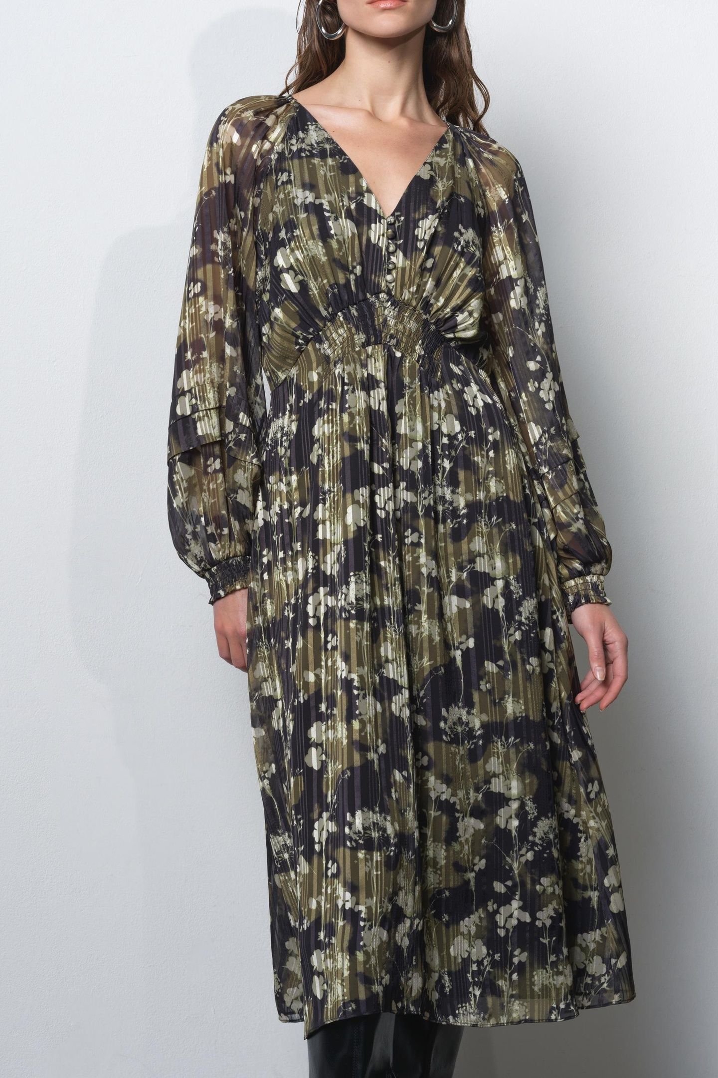 LIZZY MADELINE CREPE DRESS MADELINE GREEN MULTI MADELINE GRE 2