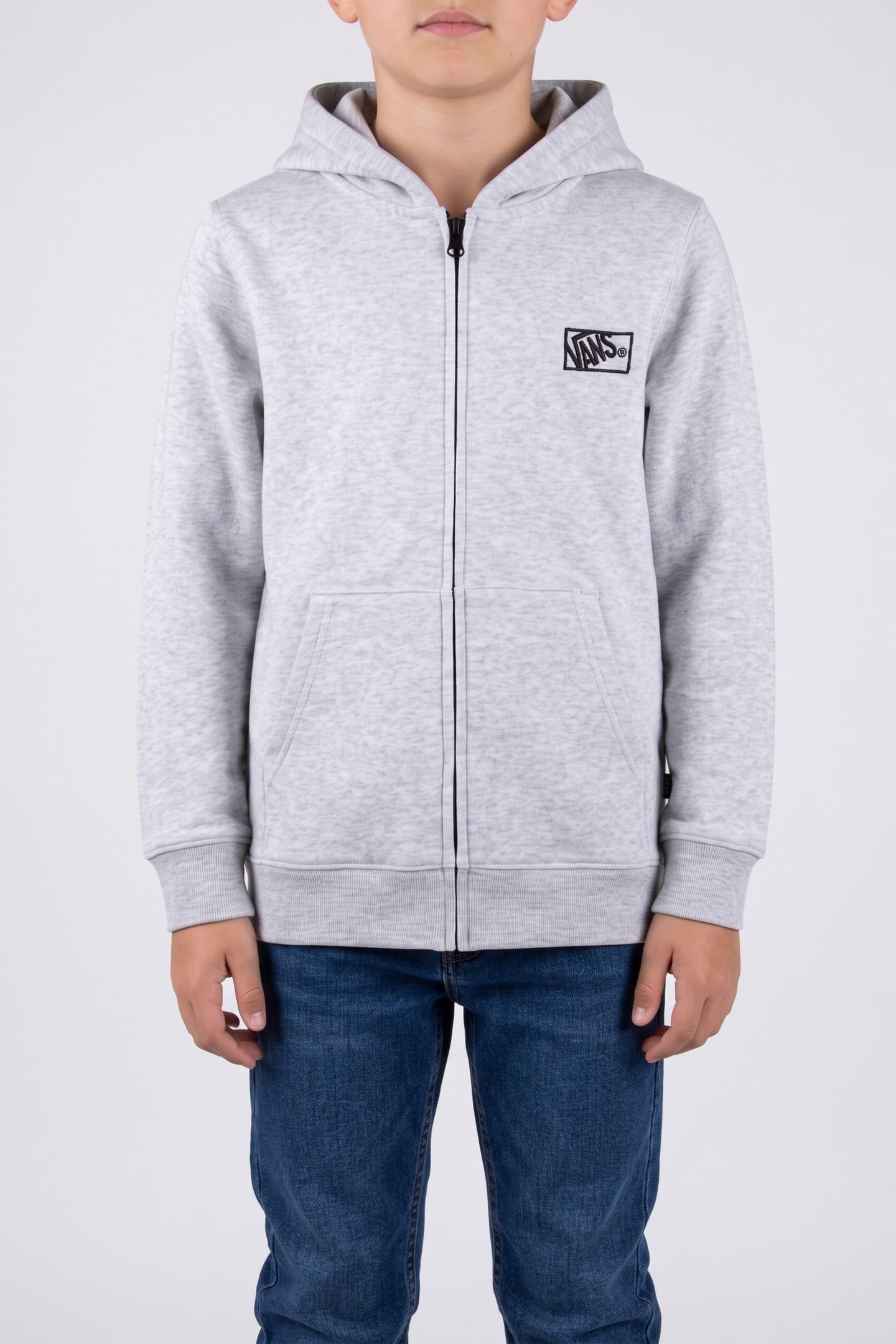 BOYS BY BLOCKED BOX HOODIE GREY 1