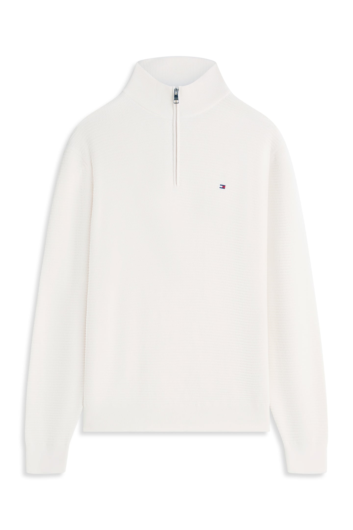 SEASONAL STRUCTURE HALF-ZIP JUMPER IVORY PETAL 4