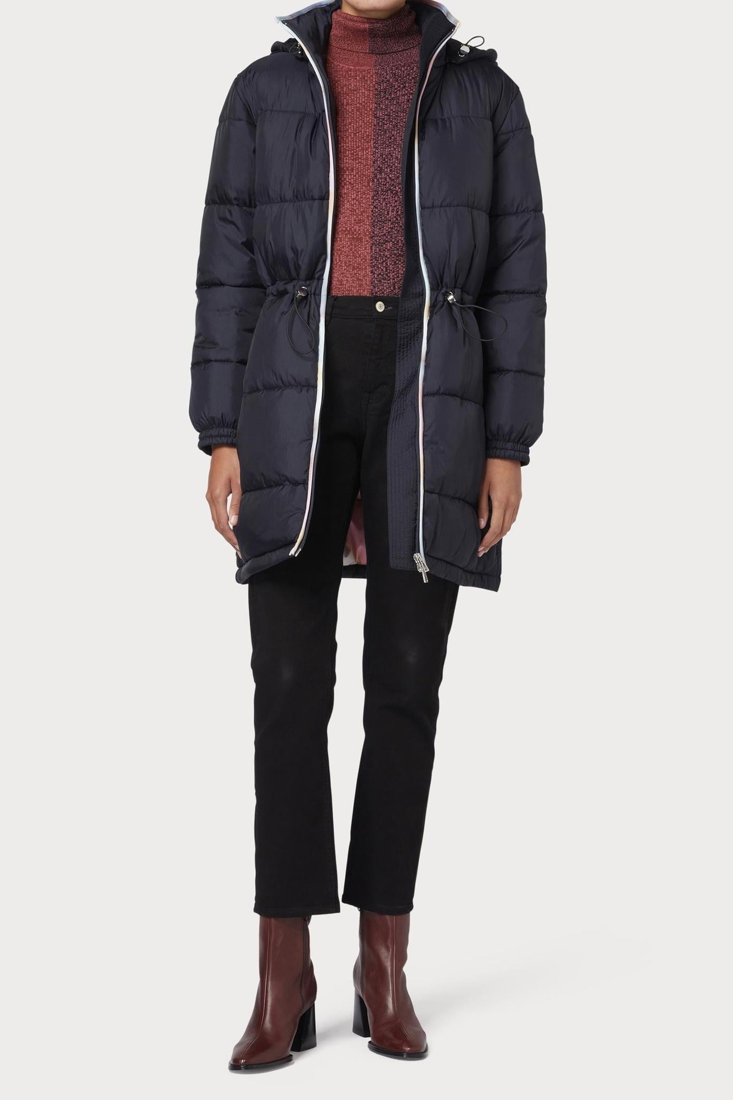 WOMENS FIBRE DOWN JACKET VERY DARK NAVY 1