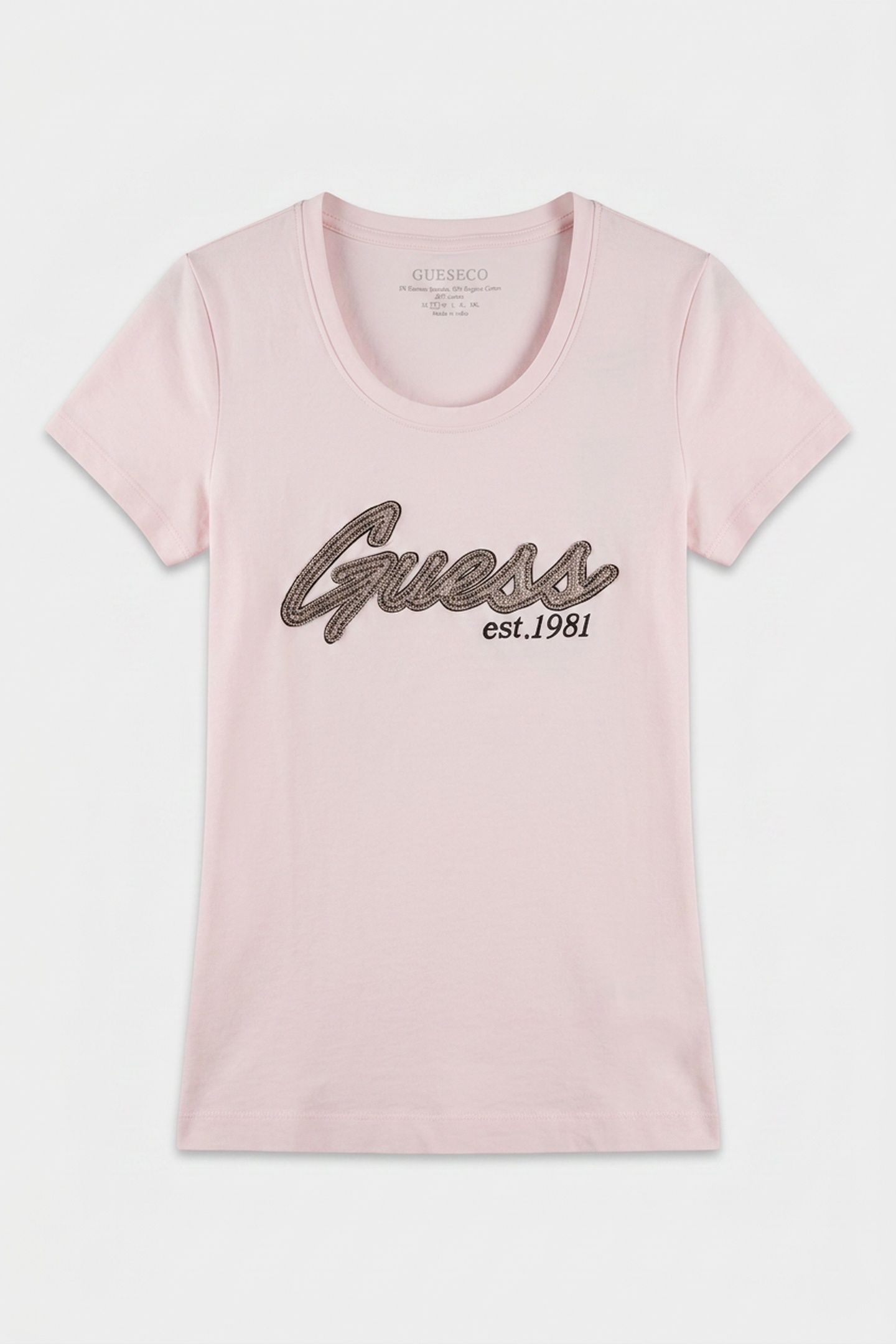 SS LOGO HOT FIX TEE LOW KEY PINK 3