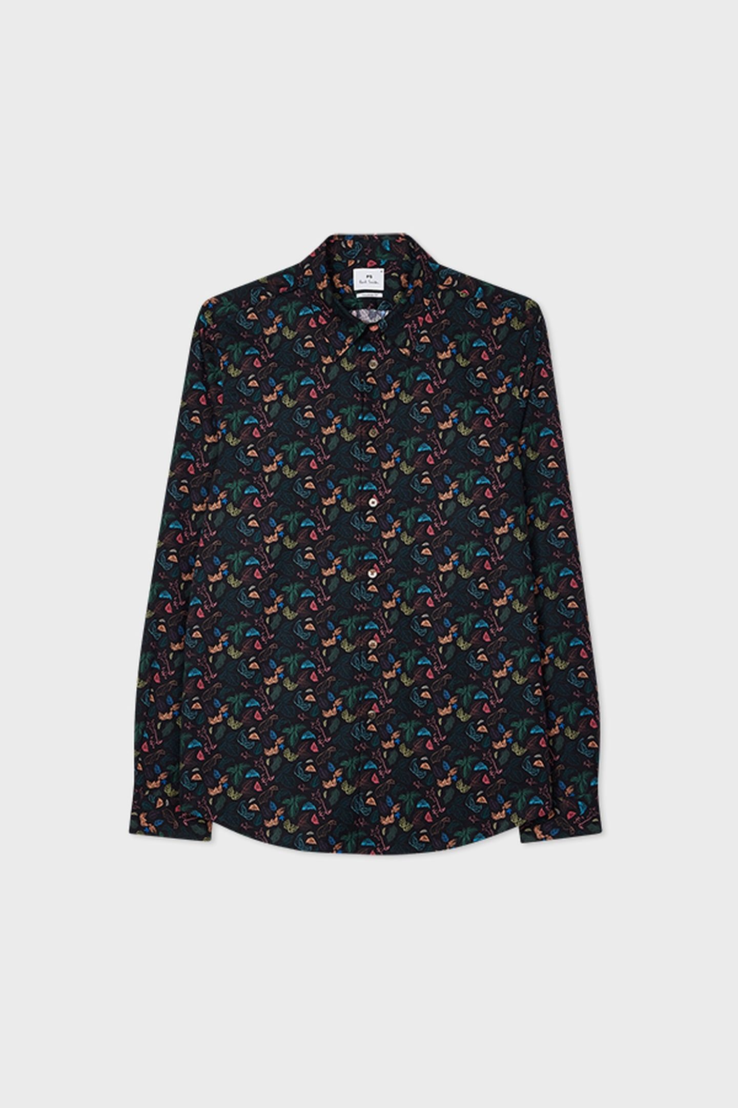 MENS LS TAILORED FIT SHIRT BLACK 1