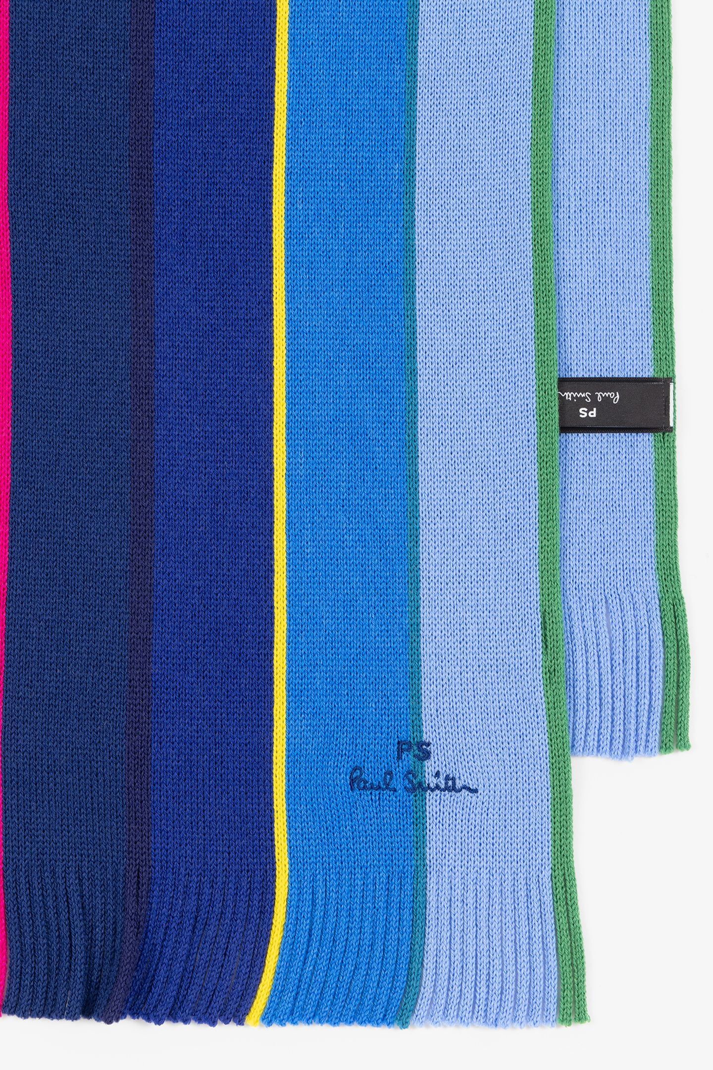 MEN SCARF PS STRP OMBRE NAVY 8