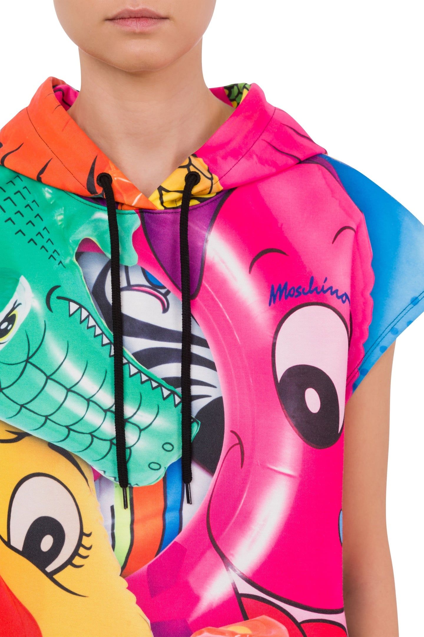 INFLATABLE ANIMALS SLEEVELESS SWEATSHIRT MULTICOLOR 4