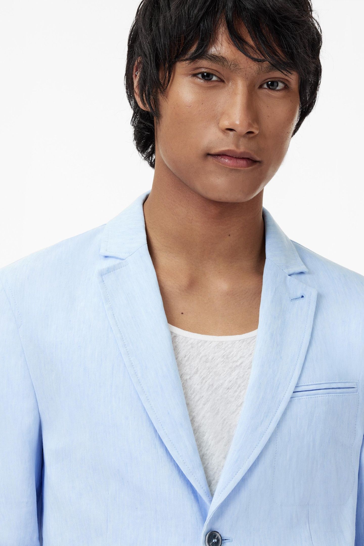 ALLEN JACKET - SLIM FIT NOTCH LAPEL JACK STEEL BLUE 3