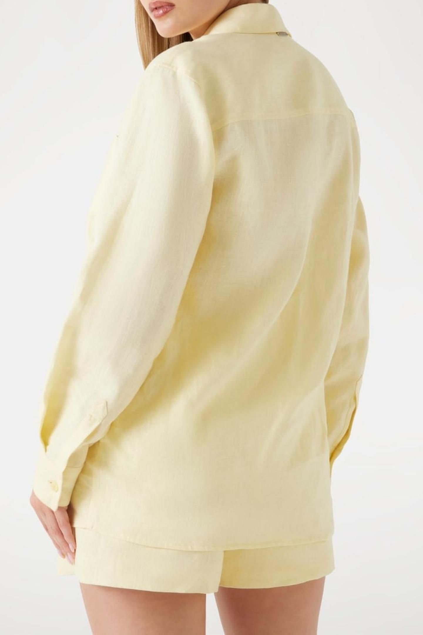 LS GEN LINEN SHIRT COTTON YELLOW 6