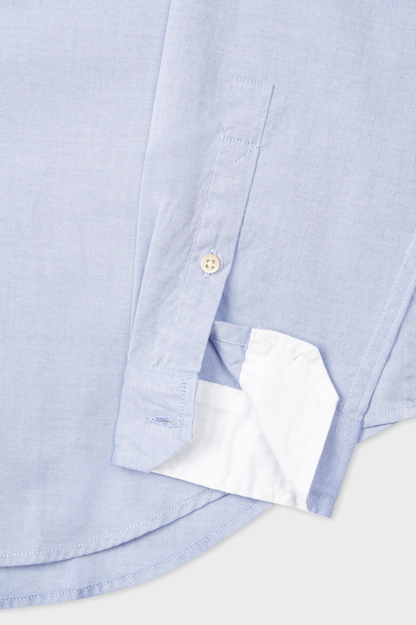 MENS LS TAILORED BD SHIRT ZEBRA BADGE PETROL BLUE 4