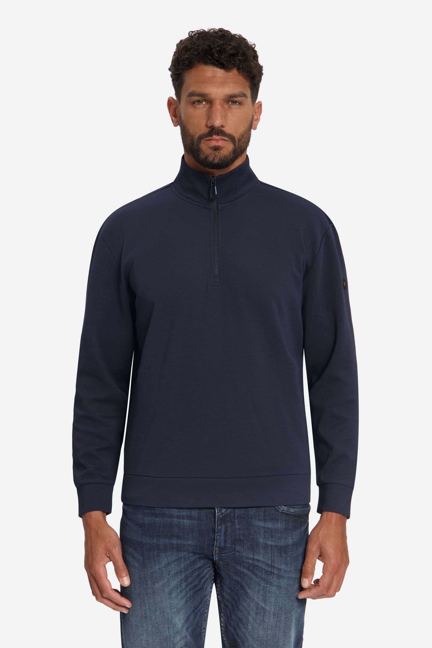 SWEATER HALF ZIP DARK NIGHT 3