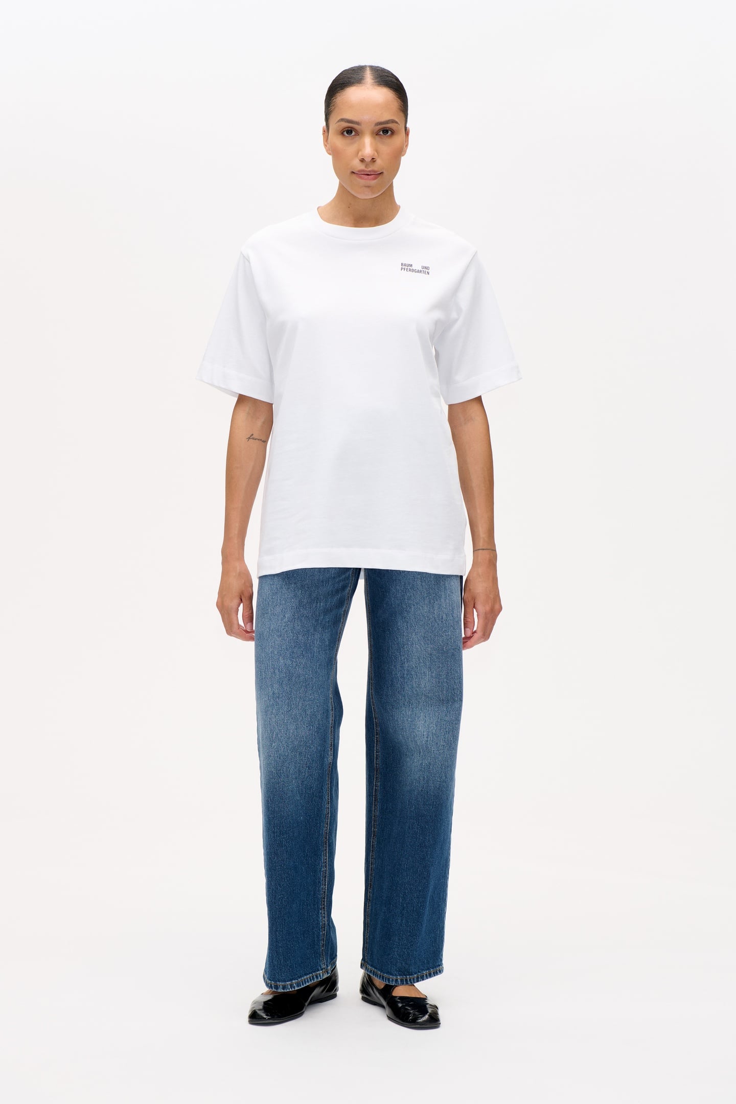 JANINA T-SHIRT NAVY CHECK 1