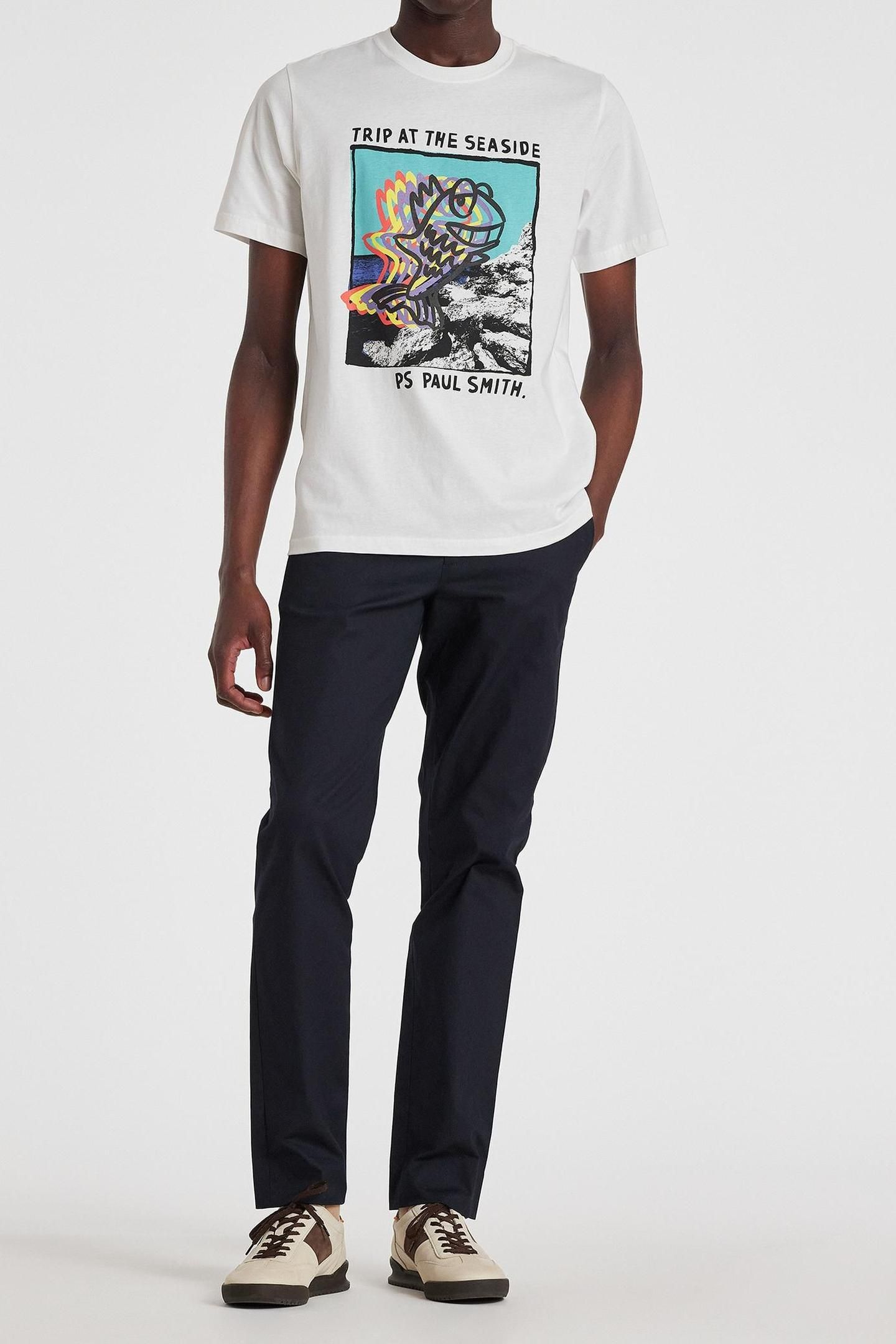 MENS MID FIT CLEAN CHINO ZEBRA EMB VERY DARK NAVY 5