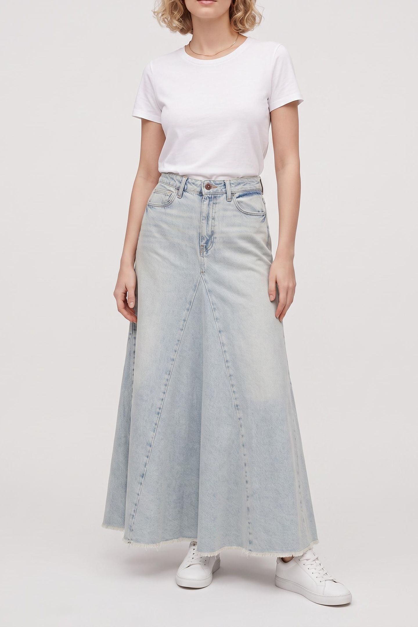 PANELED MAXI SKIRT GIRL BELLE 1
