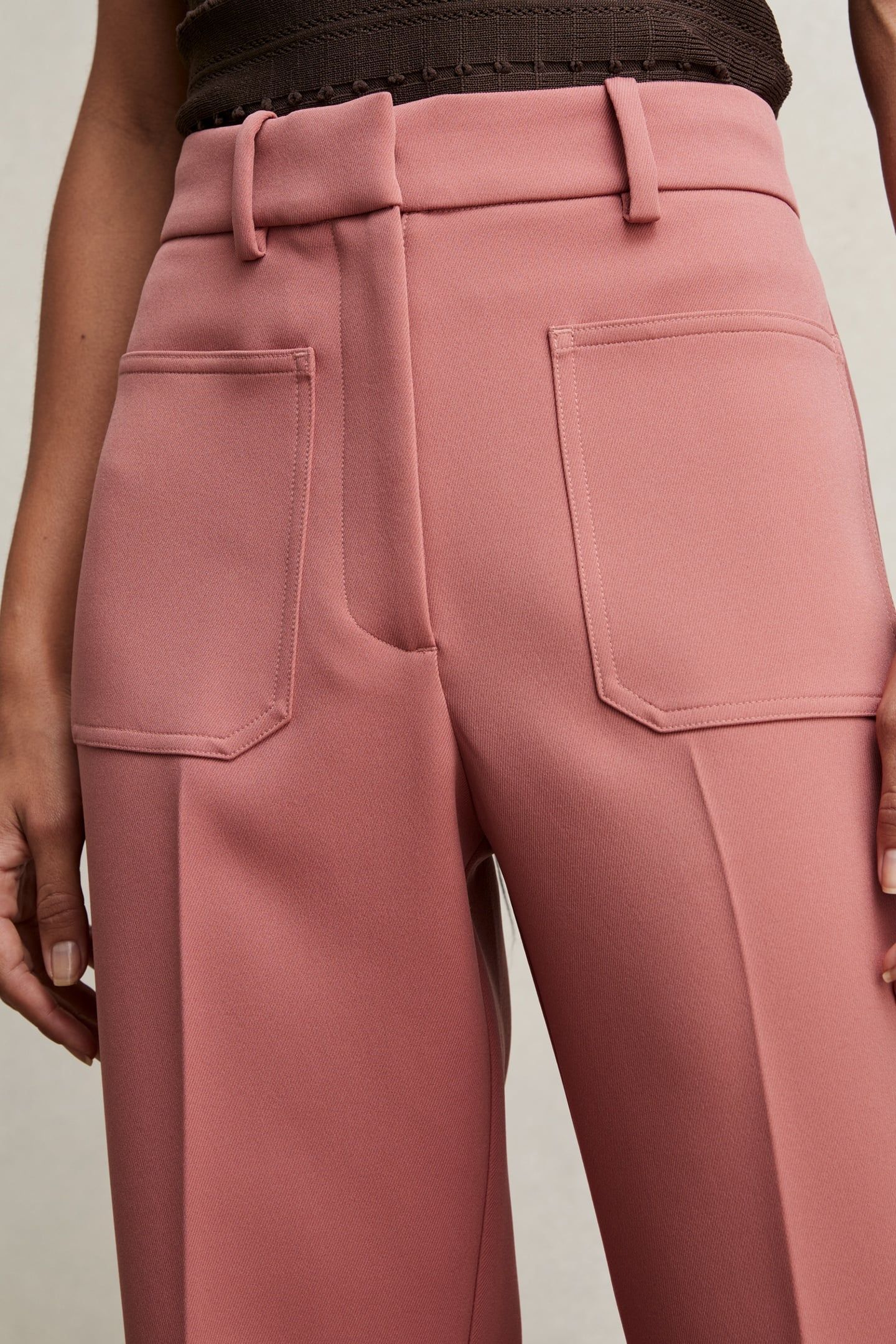 FLARE TROUSER PINK 5