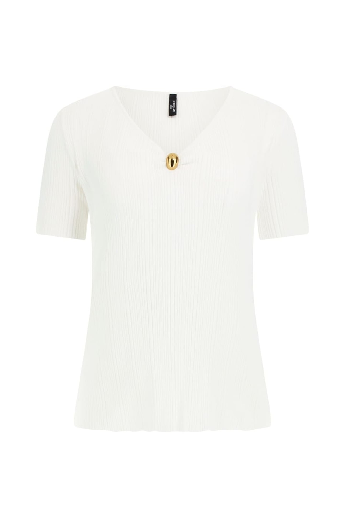 KATHLEEN SS RIBBED T WHITE PEAKS 4
