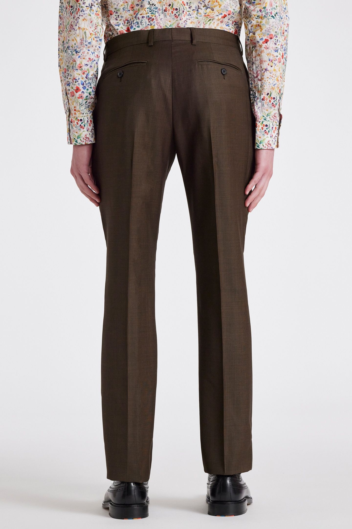 MENS 2 BUTTON SUIT MUD 4