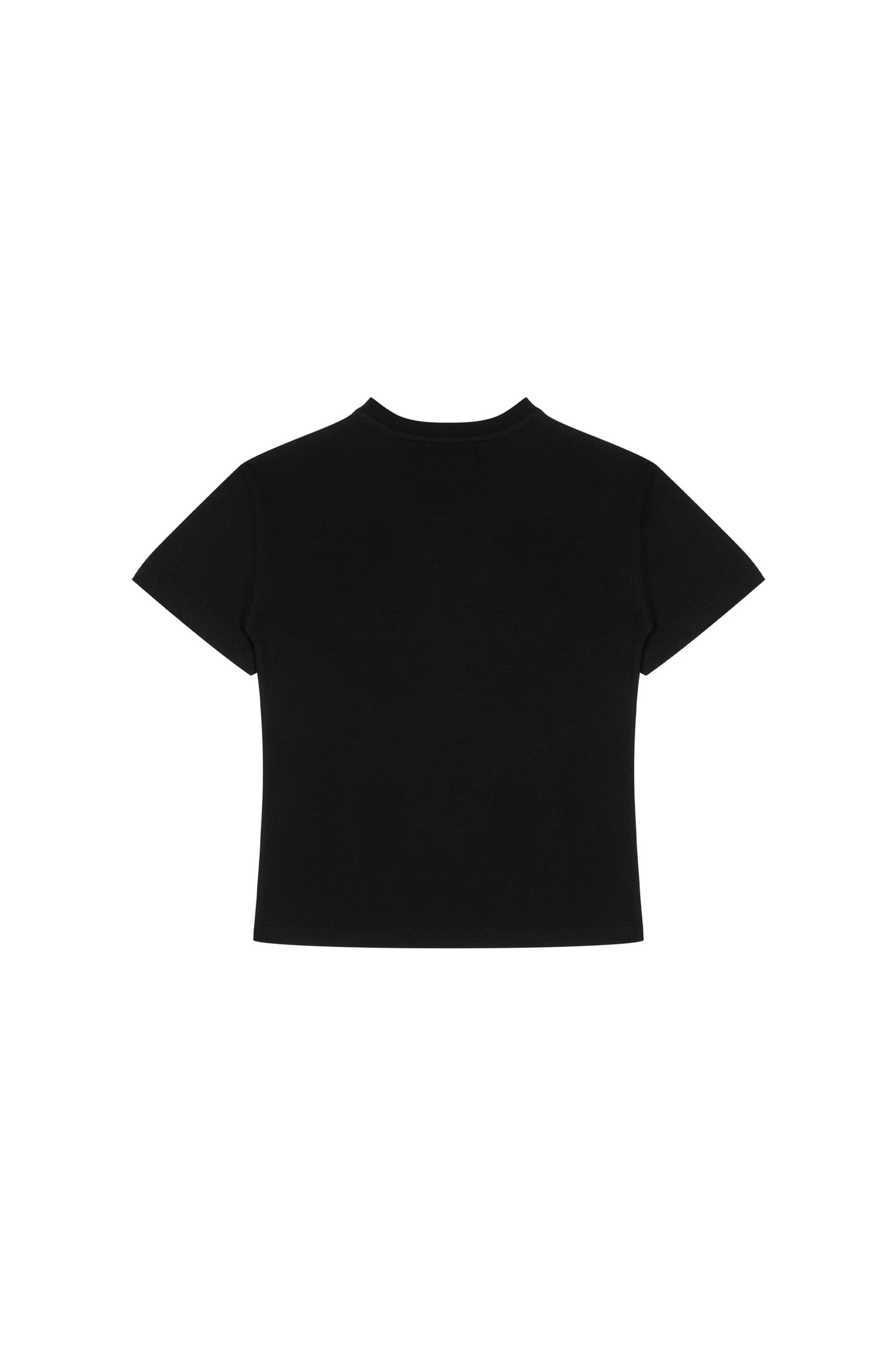 GIRL'S MAXI T-SHIRT IN JERSEY HEART TEDDY BEAR BLACK 2