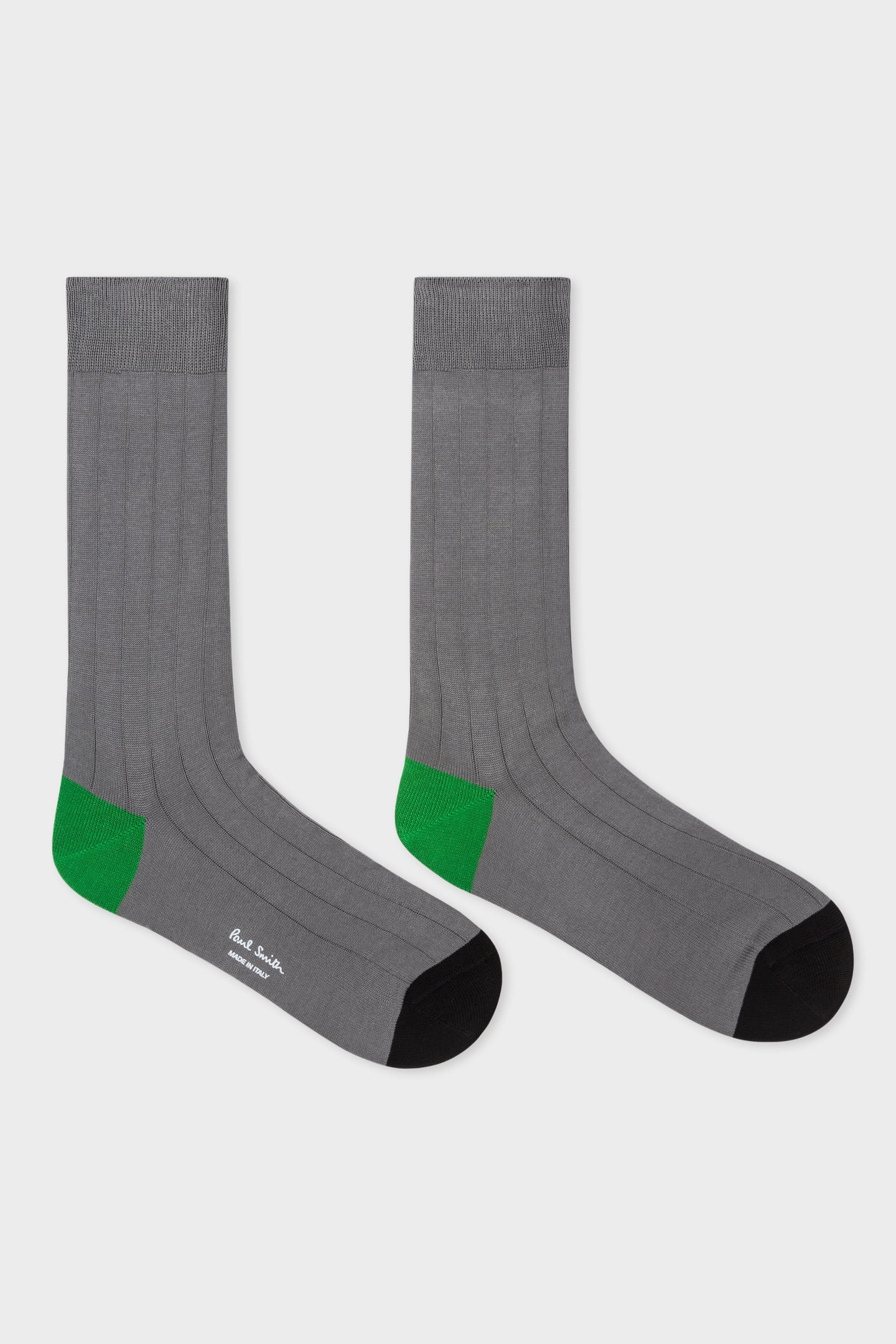 MEN SOCK PLAIN CONTRAST SLATE 1