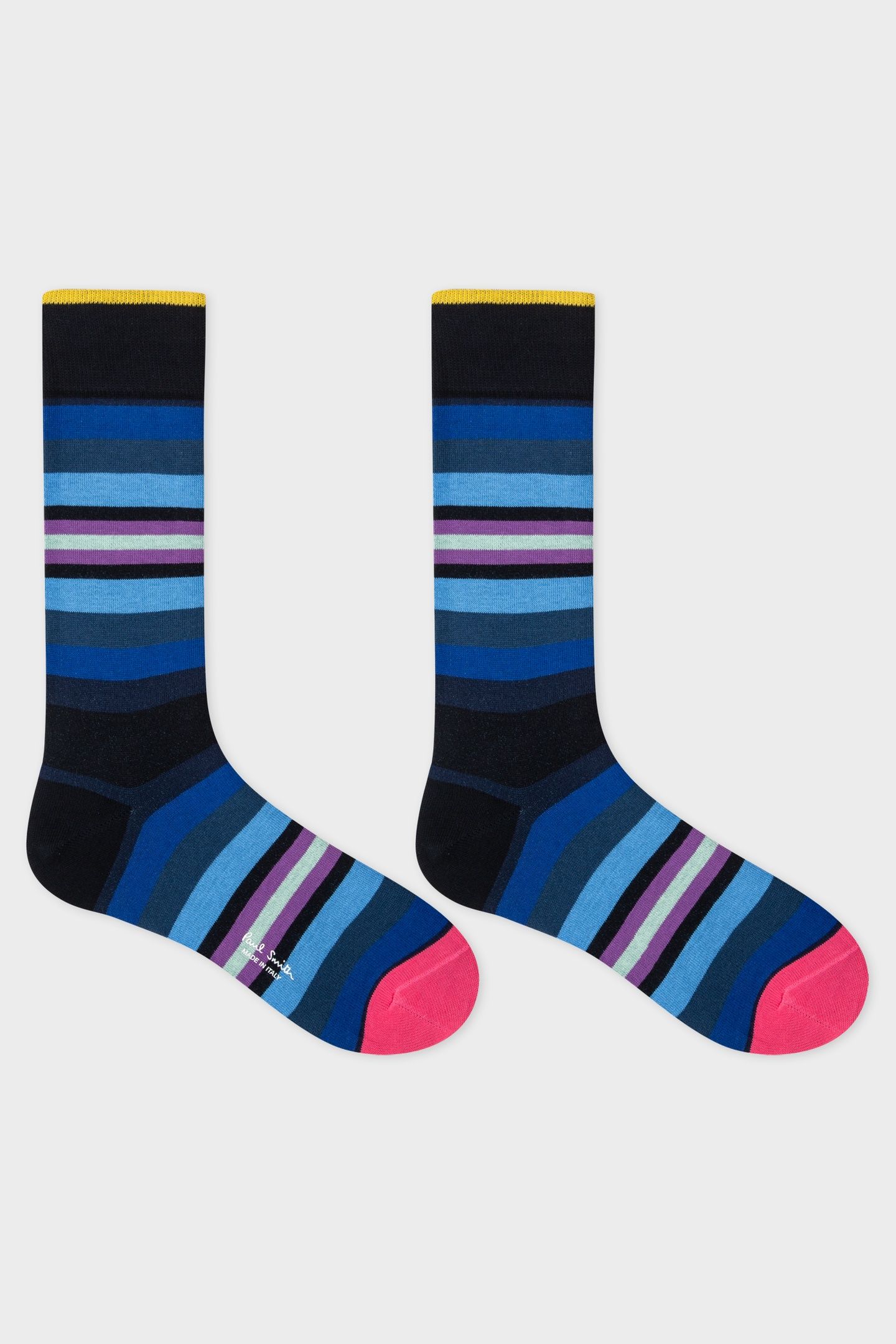 MEN SOCK YVAN STRIPE NAVY 3