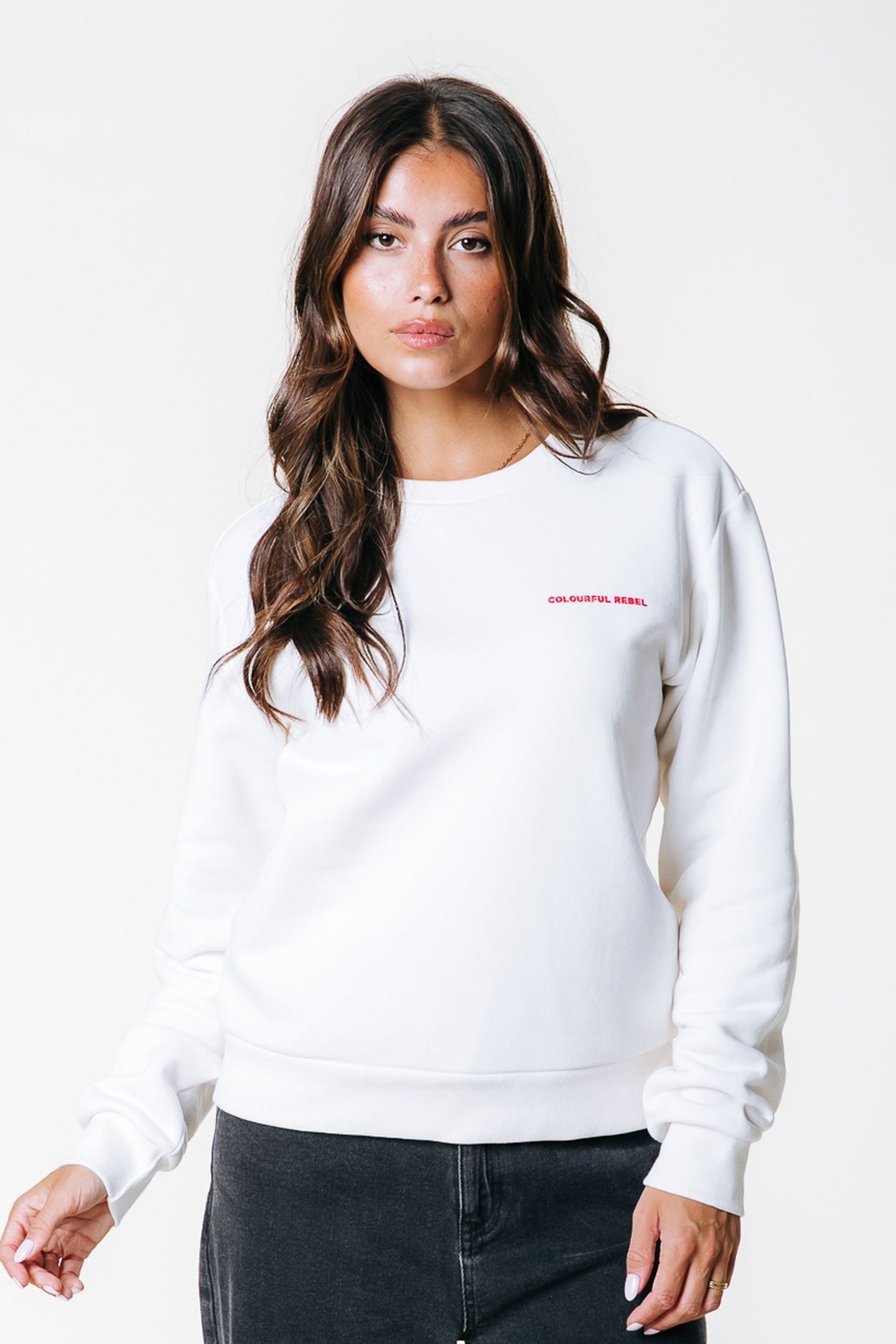 CR FLOWER RELAXED SWEAT OFF WHITE 1